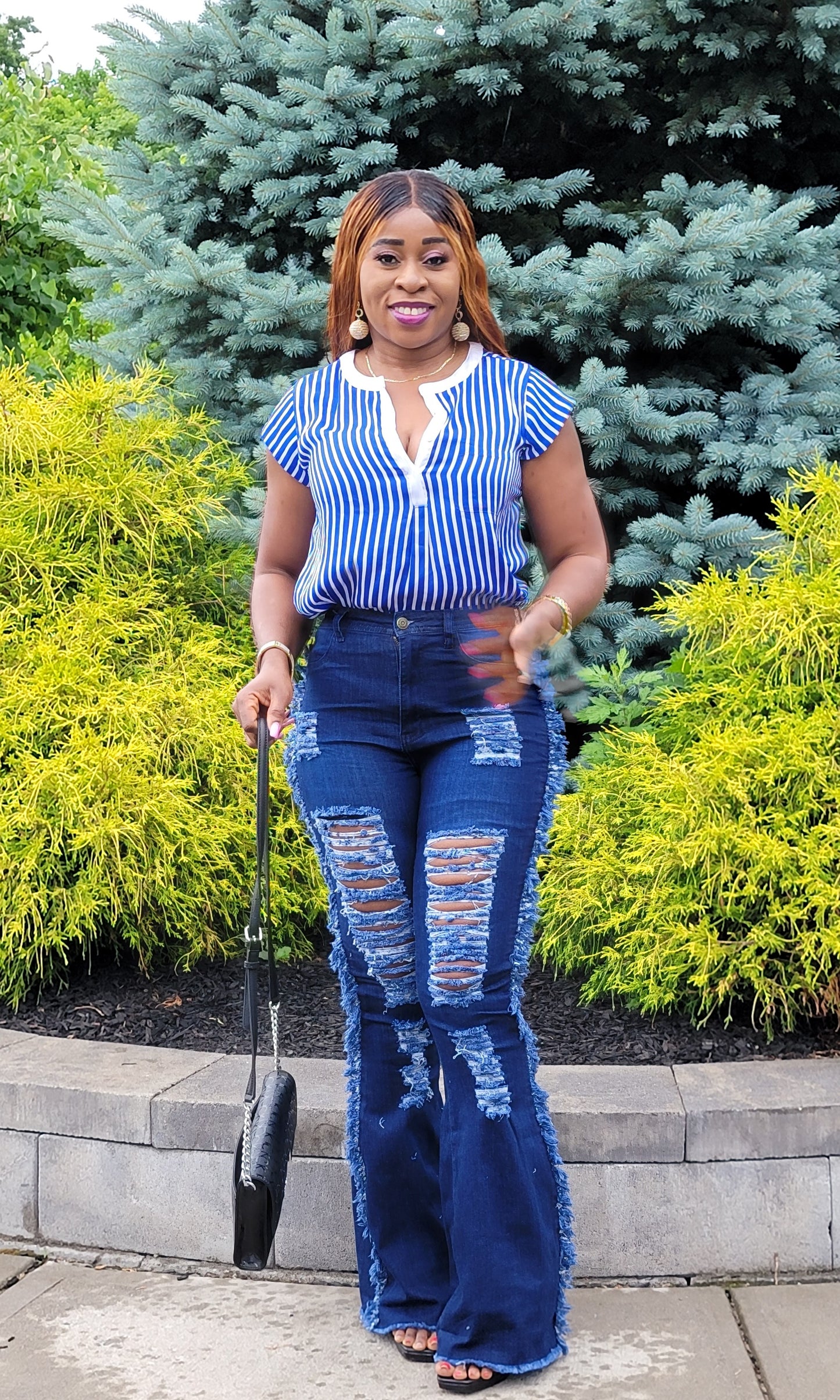Angel Distressed Bell Jean