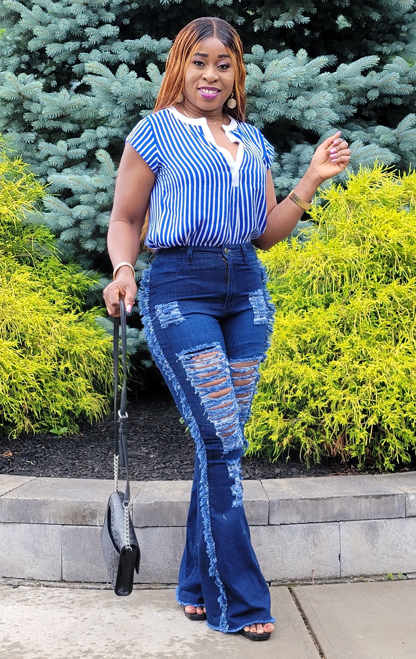 Angel Distressed Bell Jean