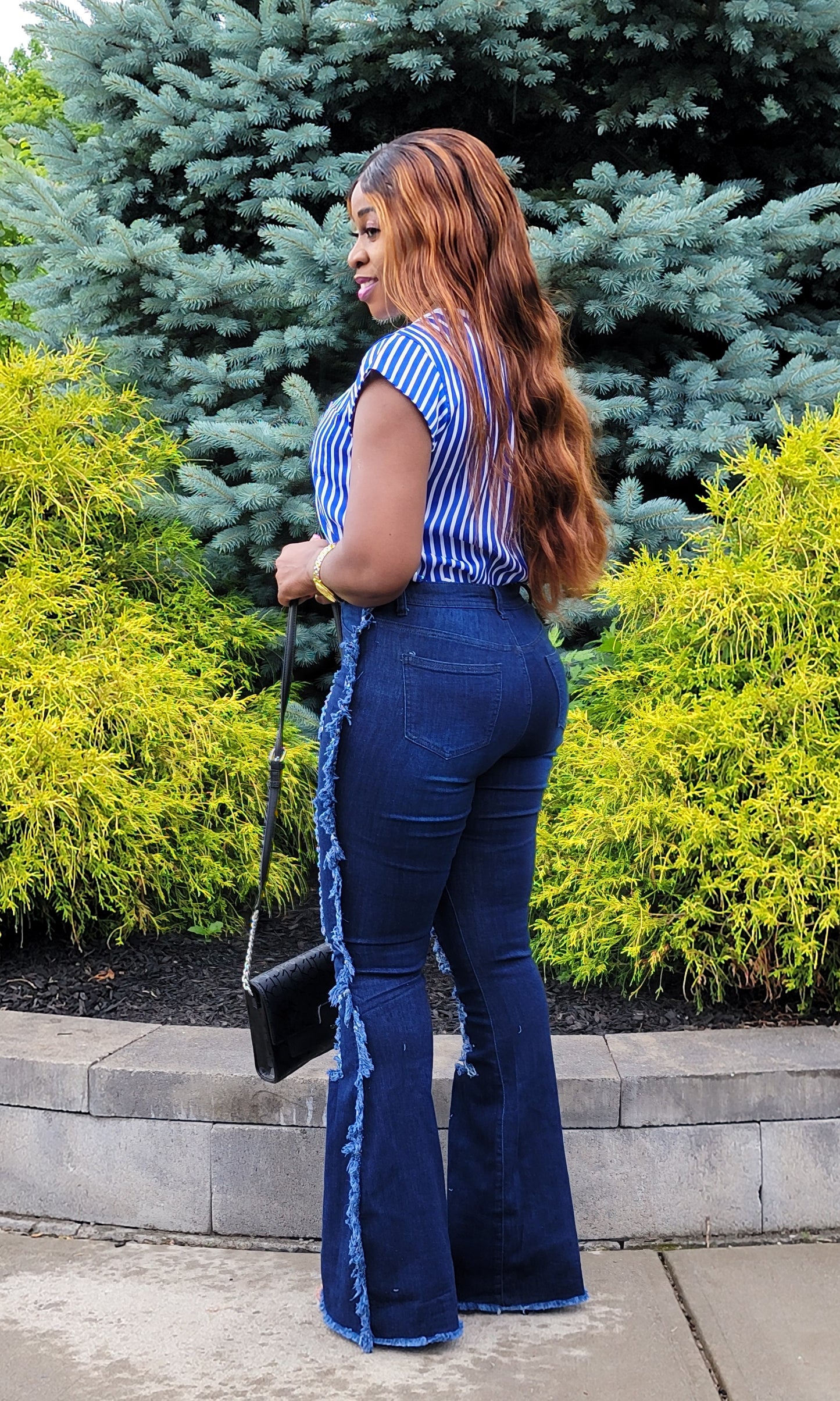 Angel Distressed Bell Jean