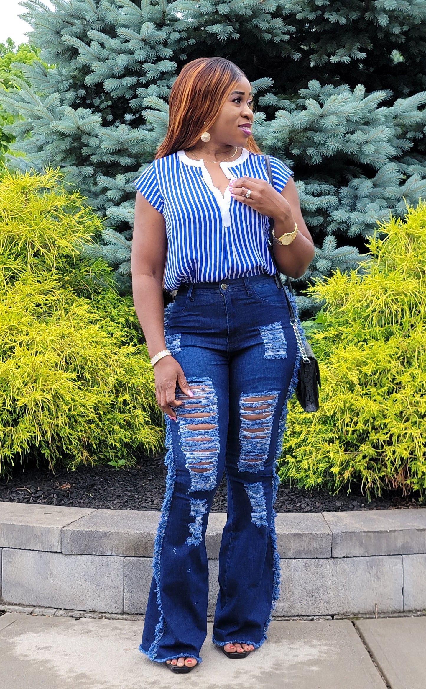 Angel Distressed Bell Jean
