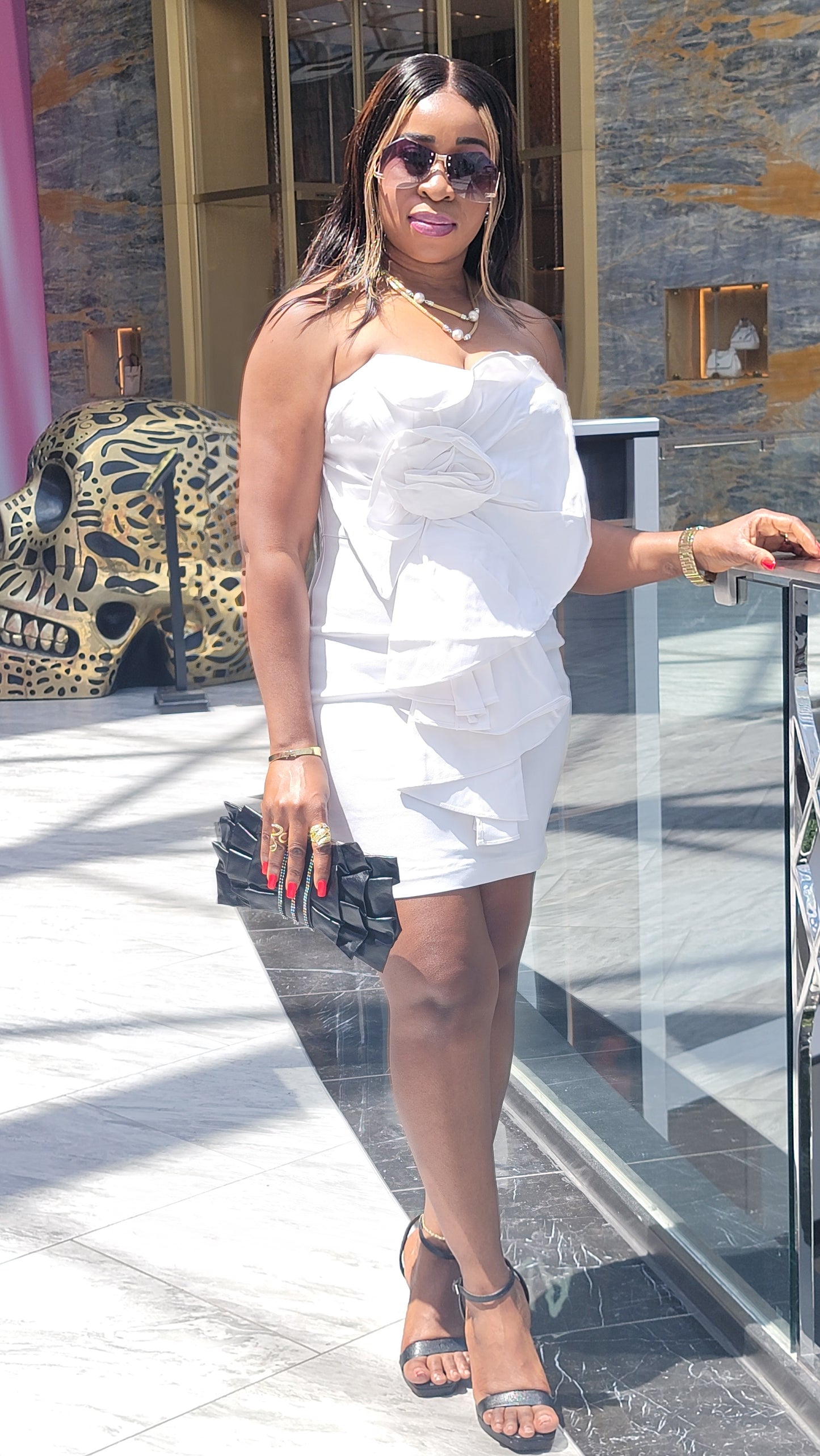 Divine Luxury Dress (White)