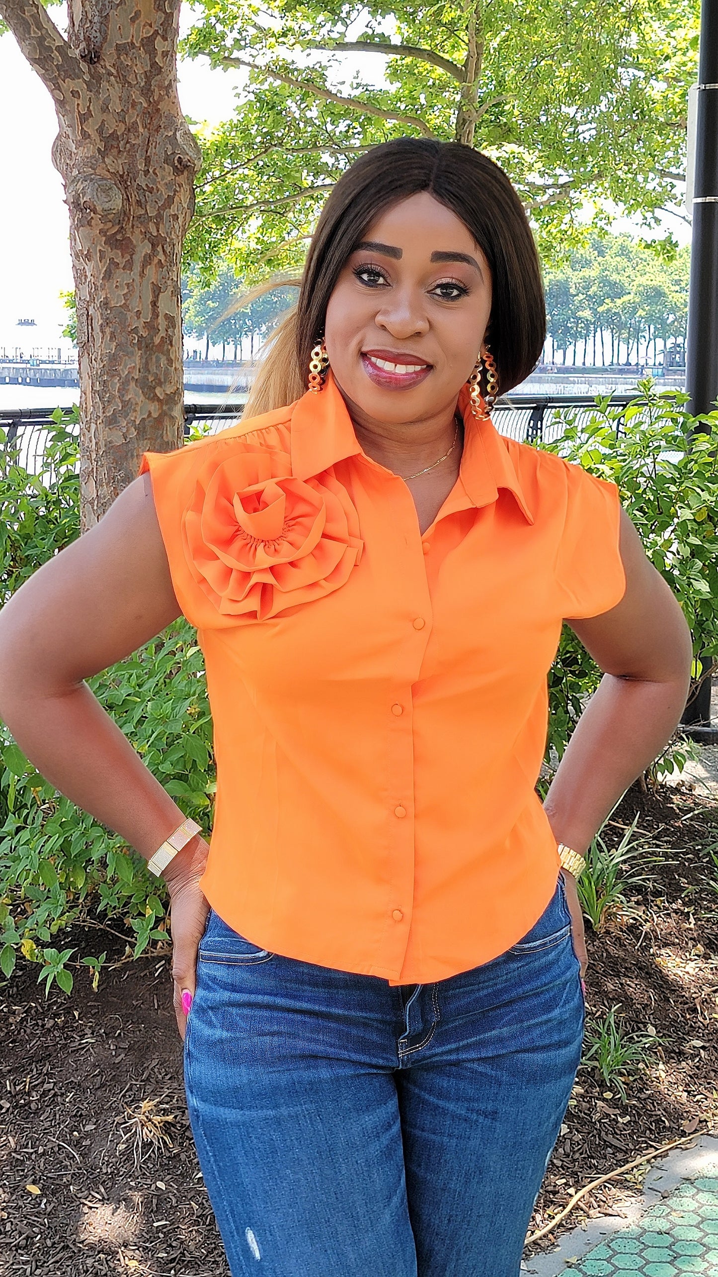 Flower Detail Top