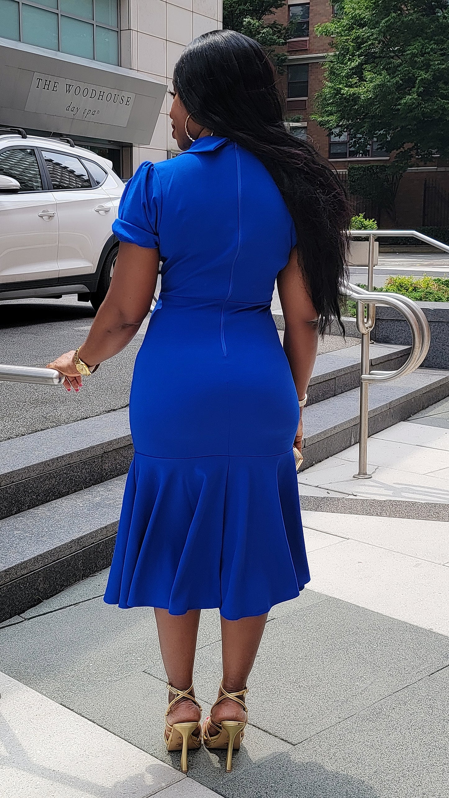Chic Lifestyle Dress (Royal Blue)
