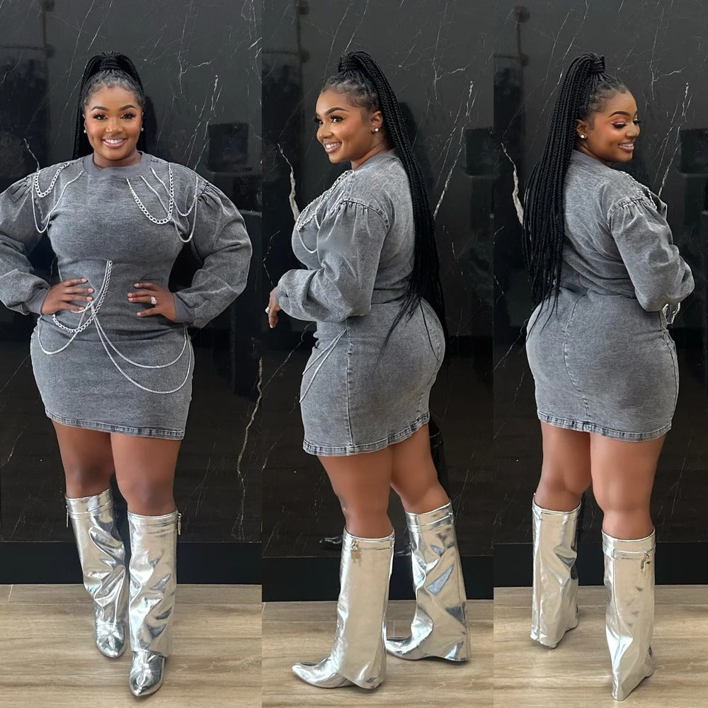 Boss Babe Denim Dress