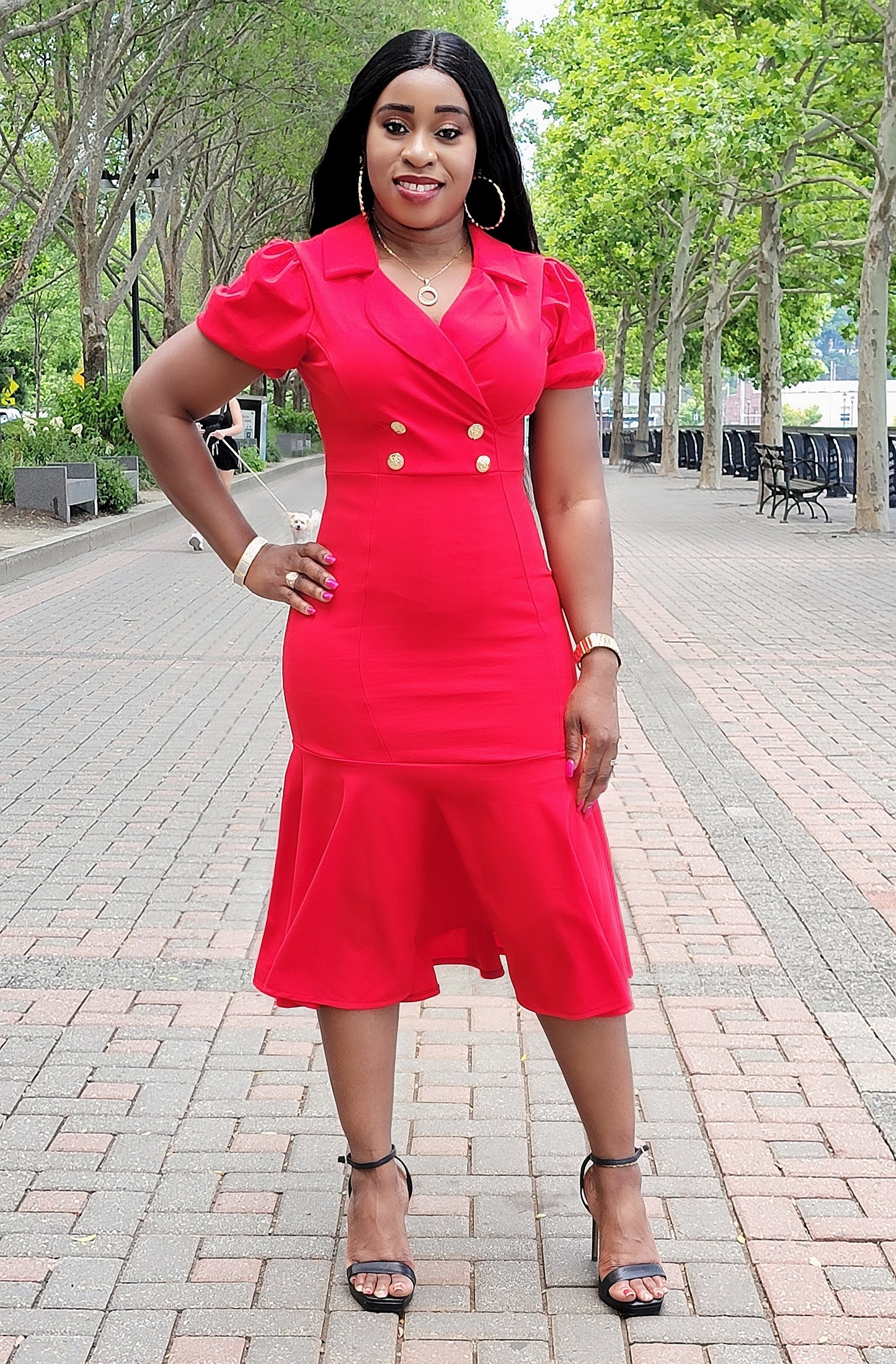 Chic Lifestyle Dress (Red)