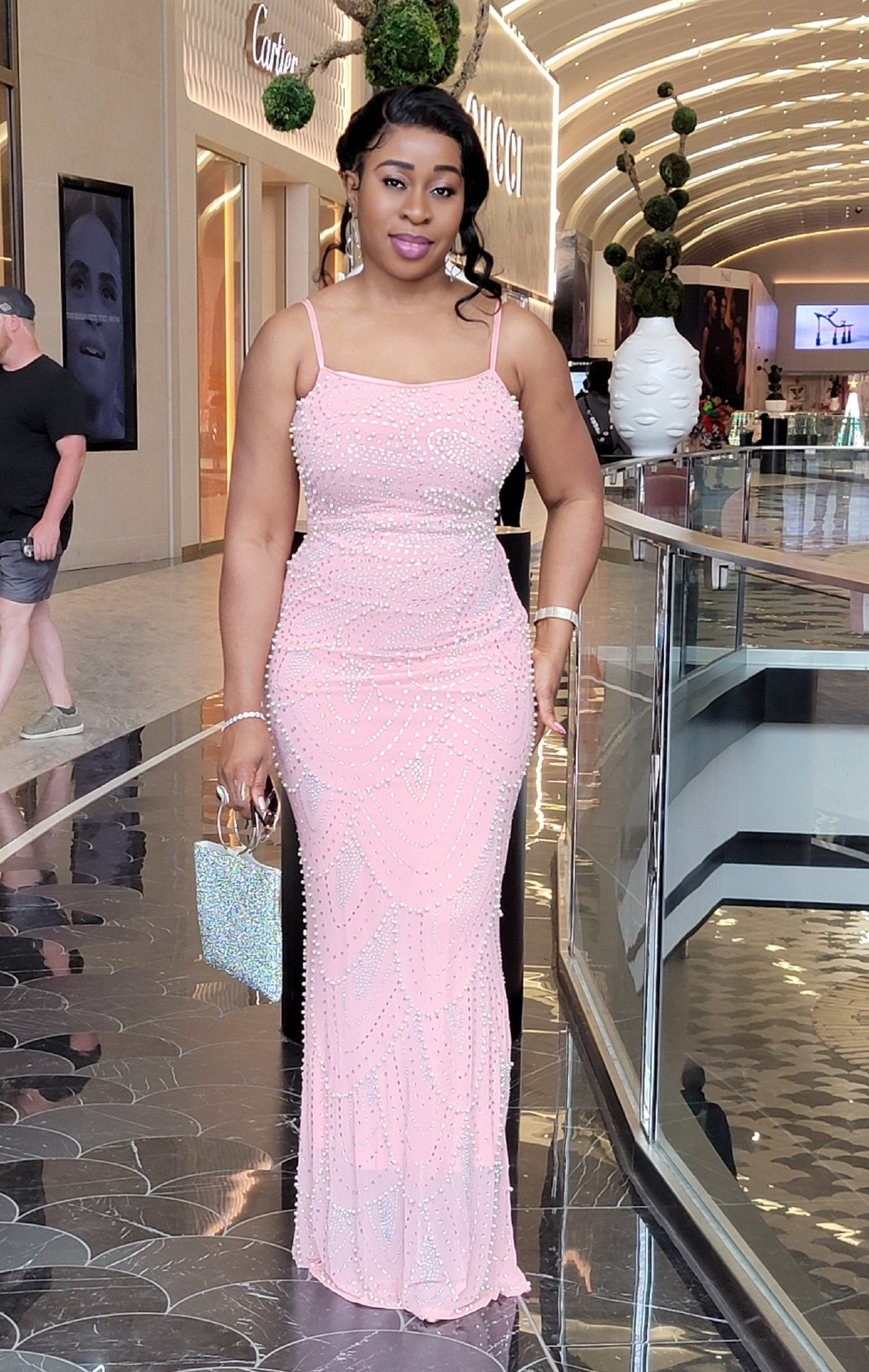 Charming Rhinestone/Pearl Dress
