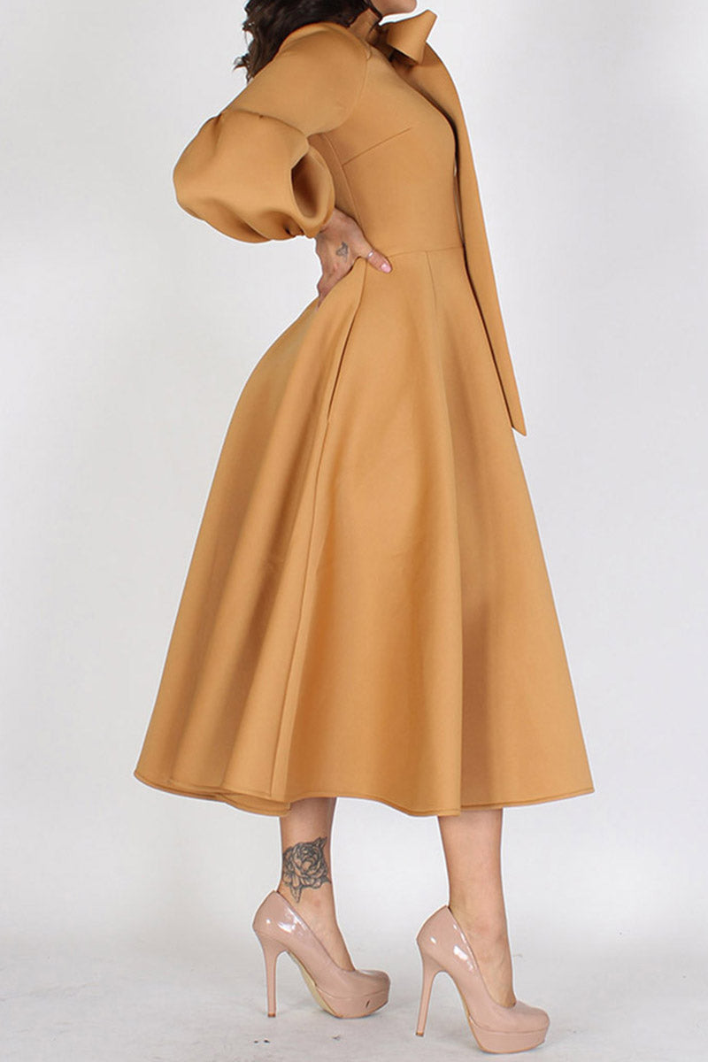Bow Tie Midi Dress