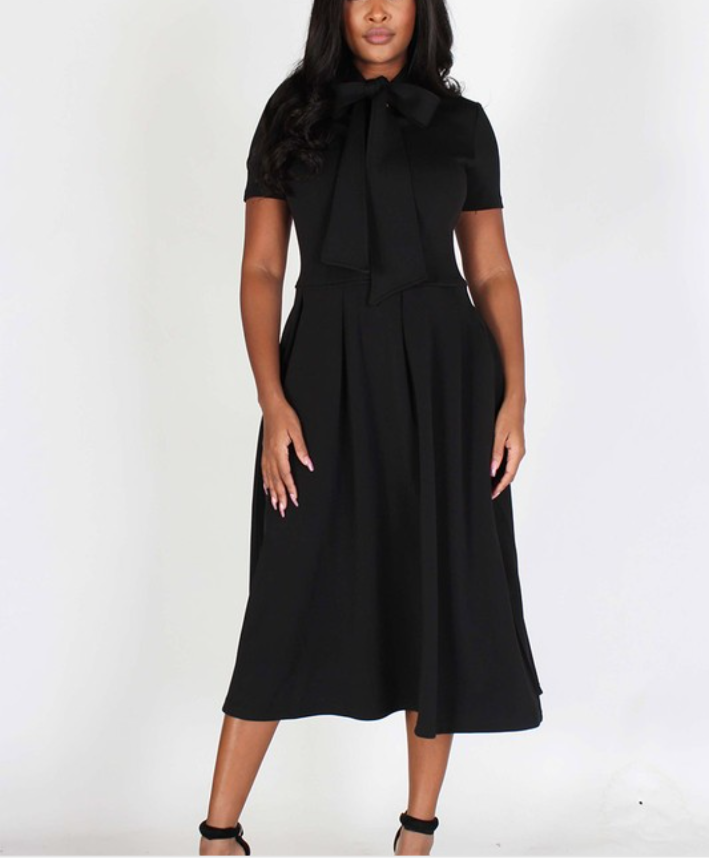 Danny Bow-Tie Short Sleeve Dress
