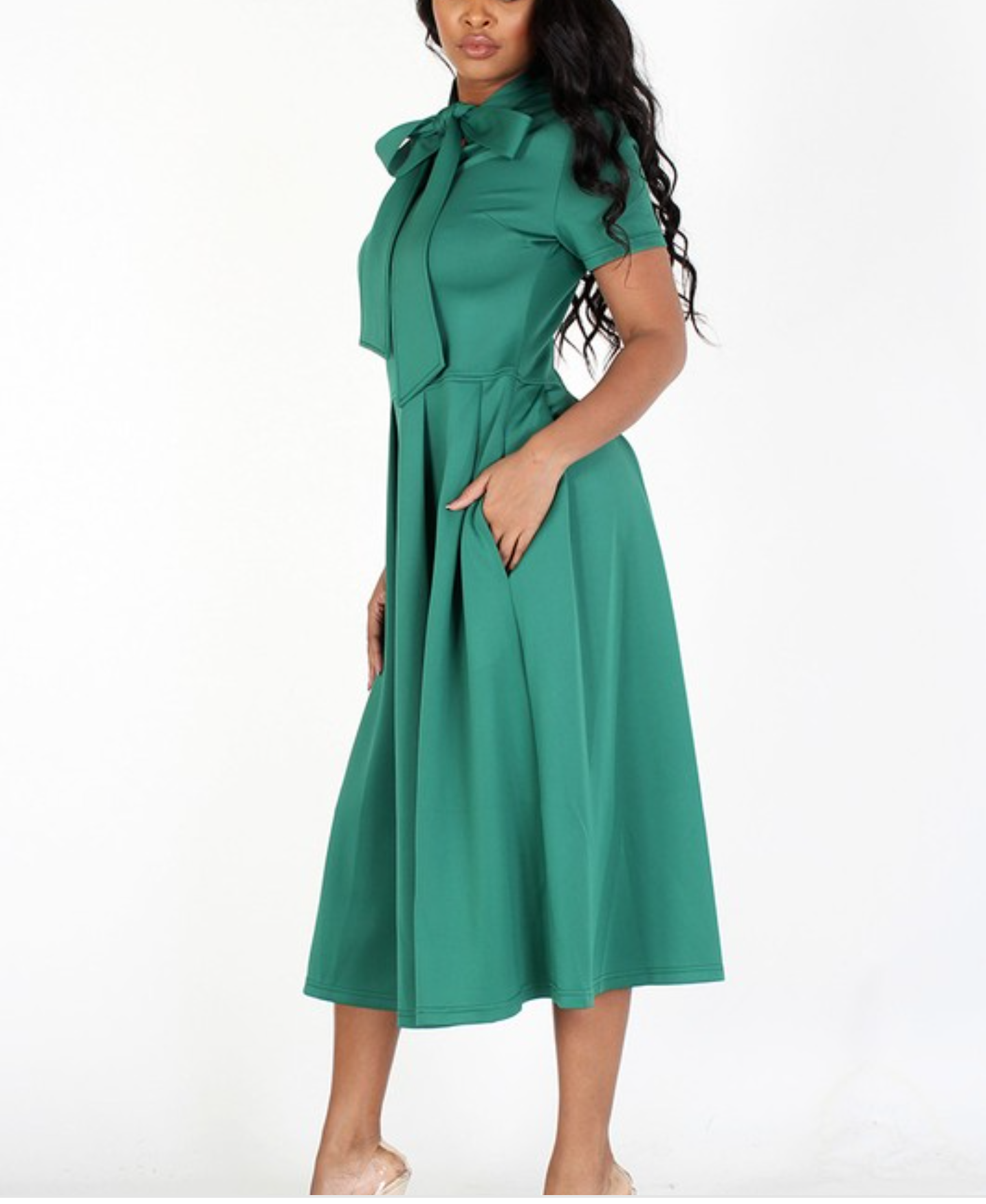 Danny Bow-Tie Short Sleeve Dress