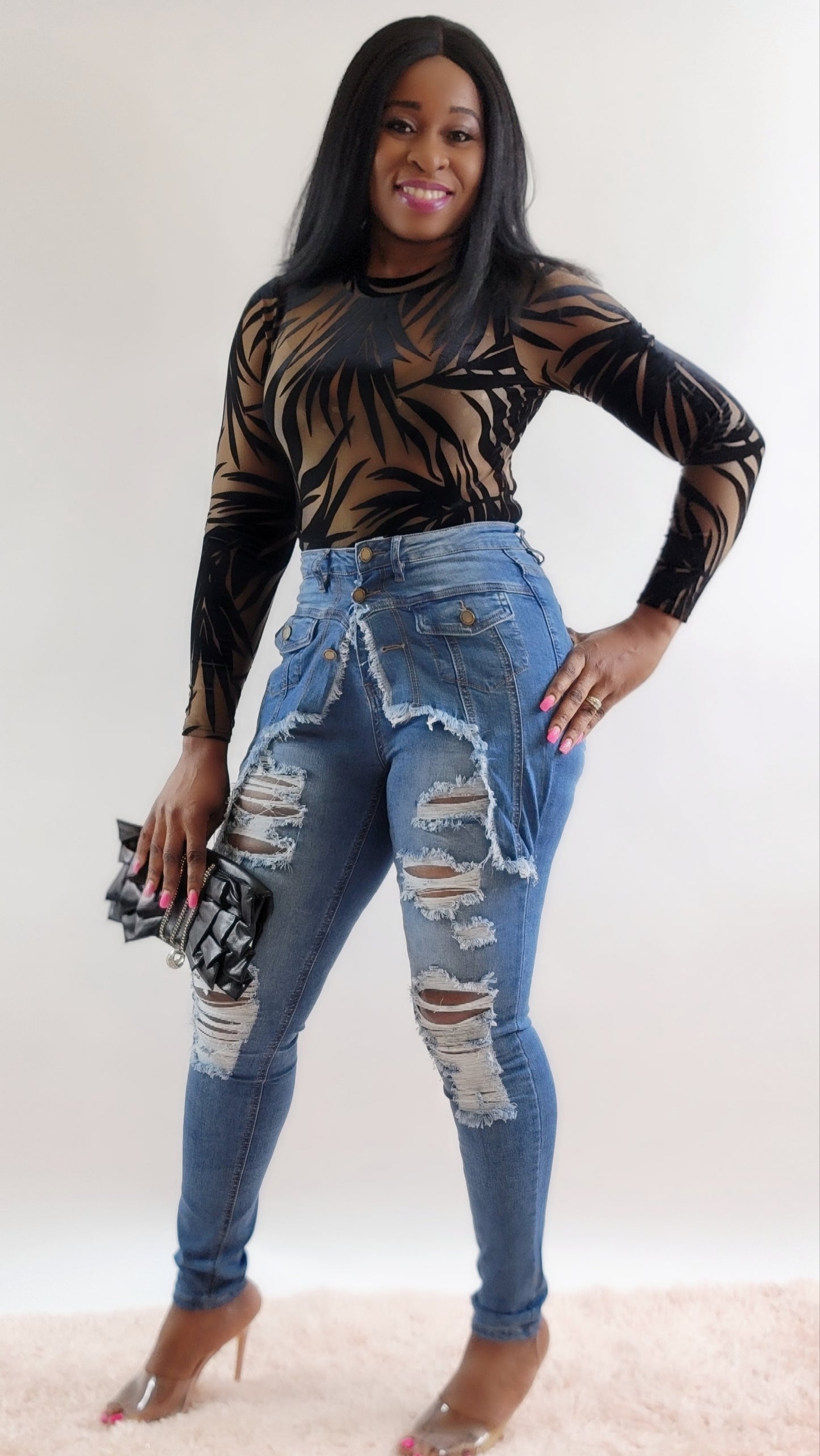 Danniel Stretchy Button Up Jacket Jeans
