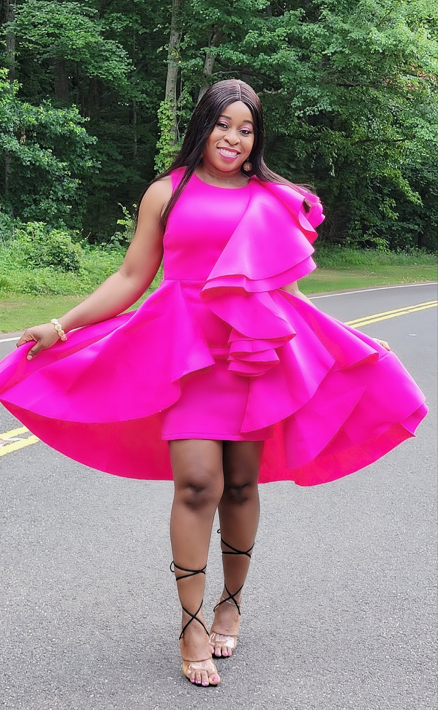 Memorable Moments Dress (Fuchsia)
