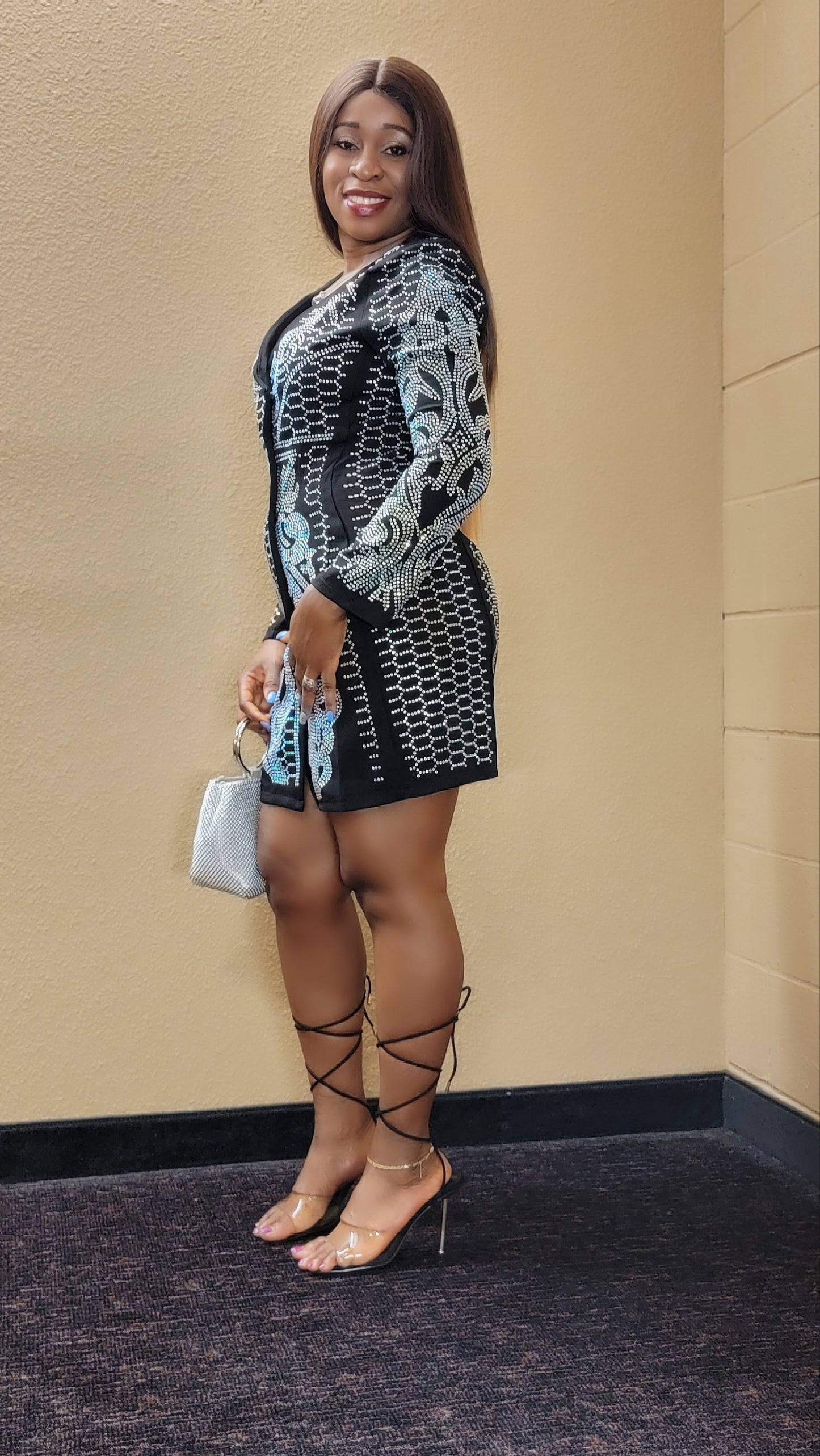 Eva Rhinestones Dress