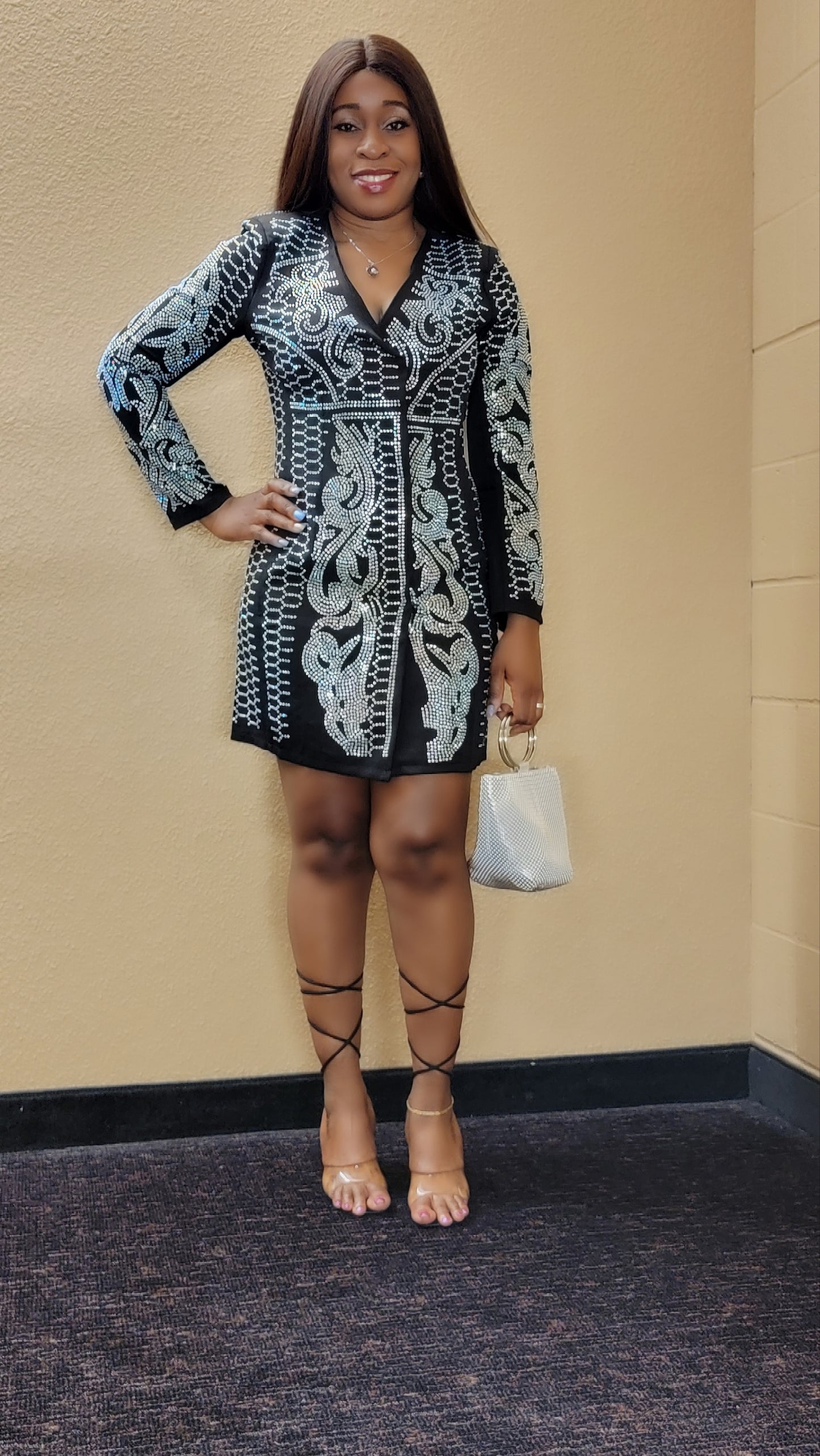 Eva Rhinestones Dress
