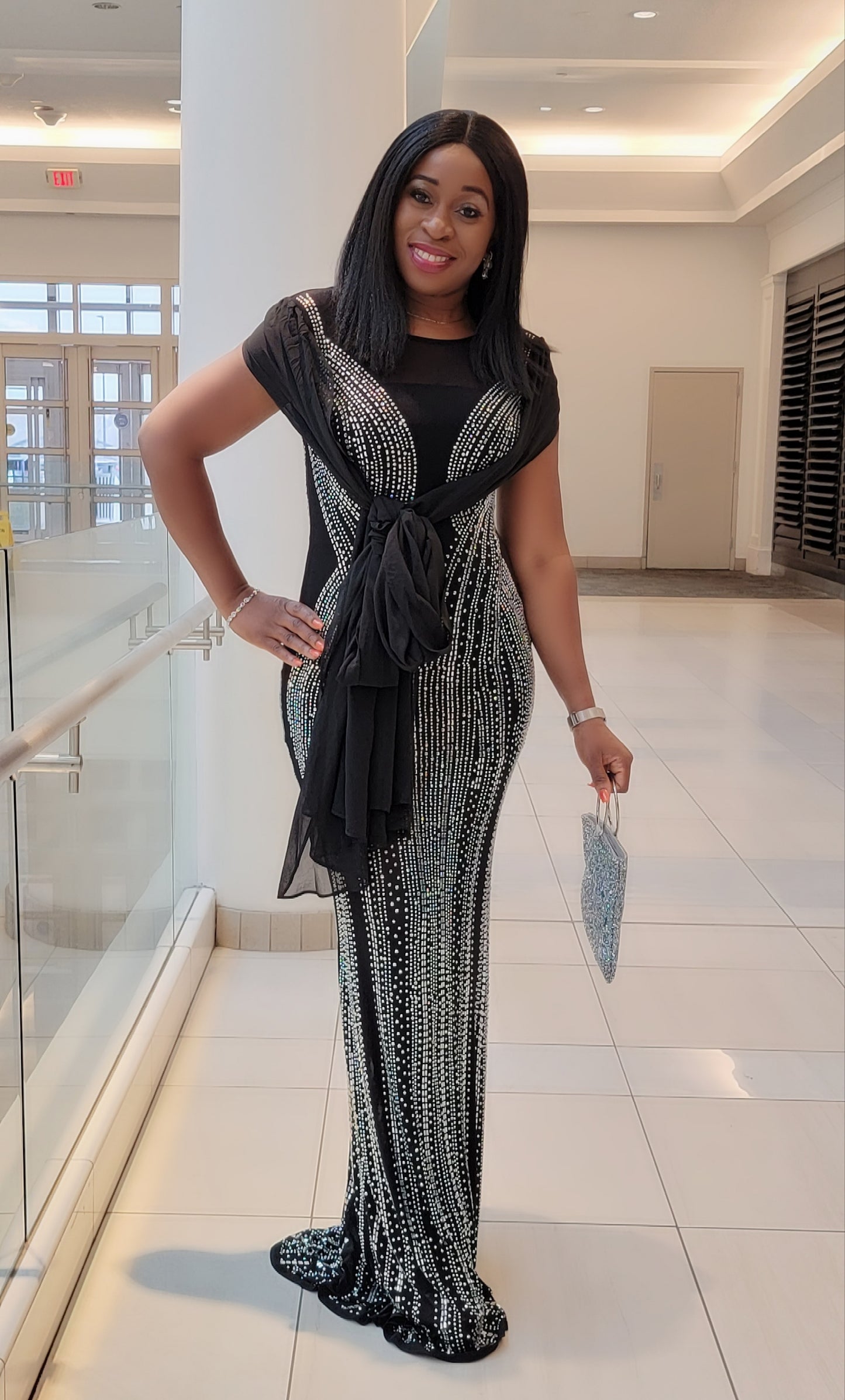 Sylvia Rhinestones Dress