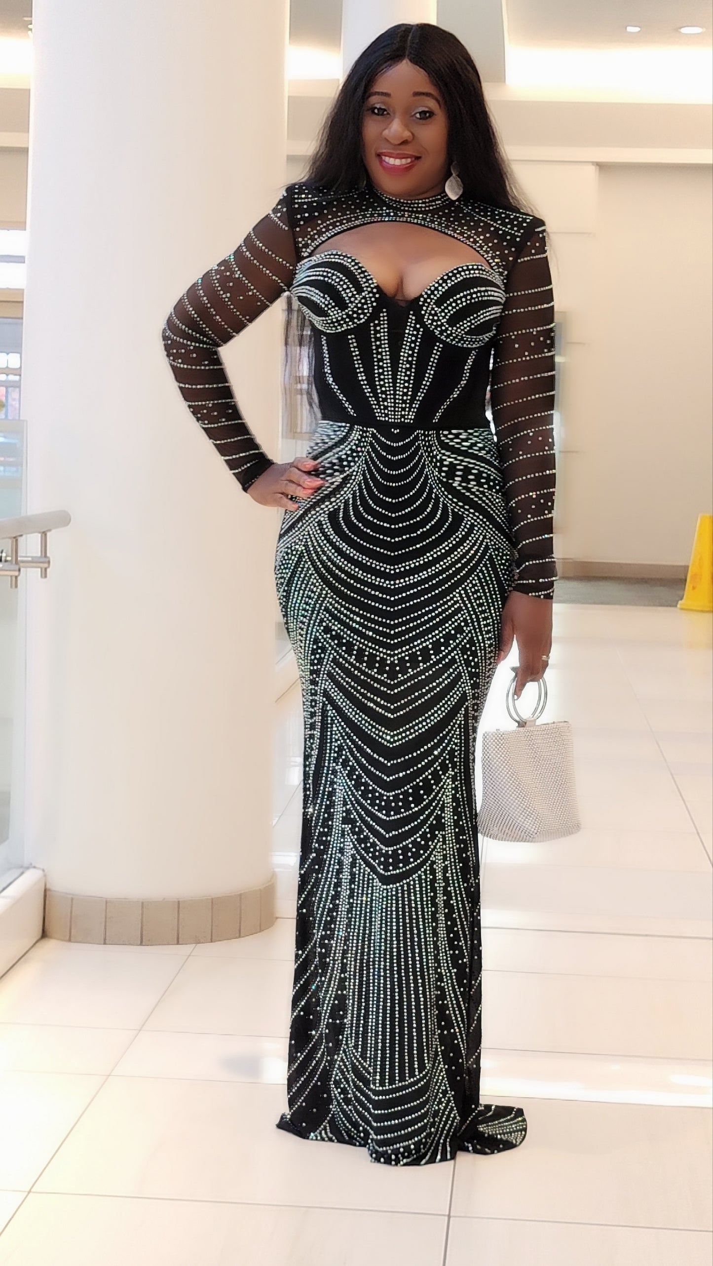 Valentino Rhinestones Dress