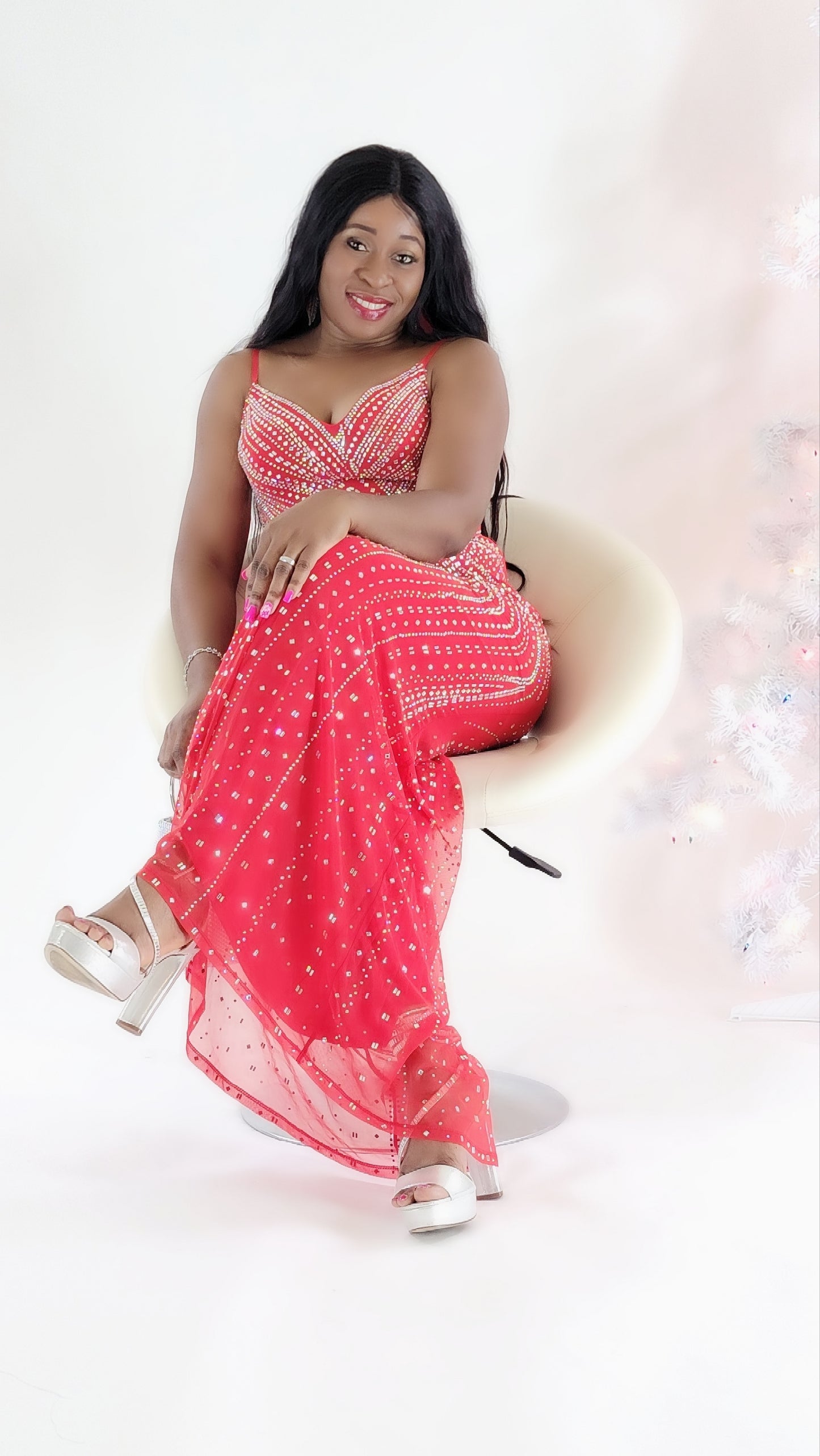 Evelyn Rhinestones Dress