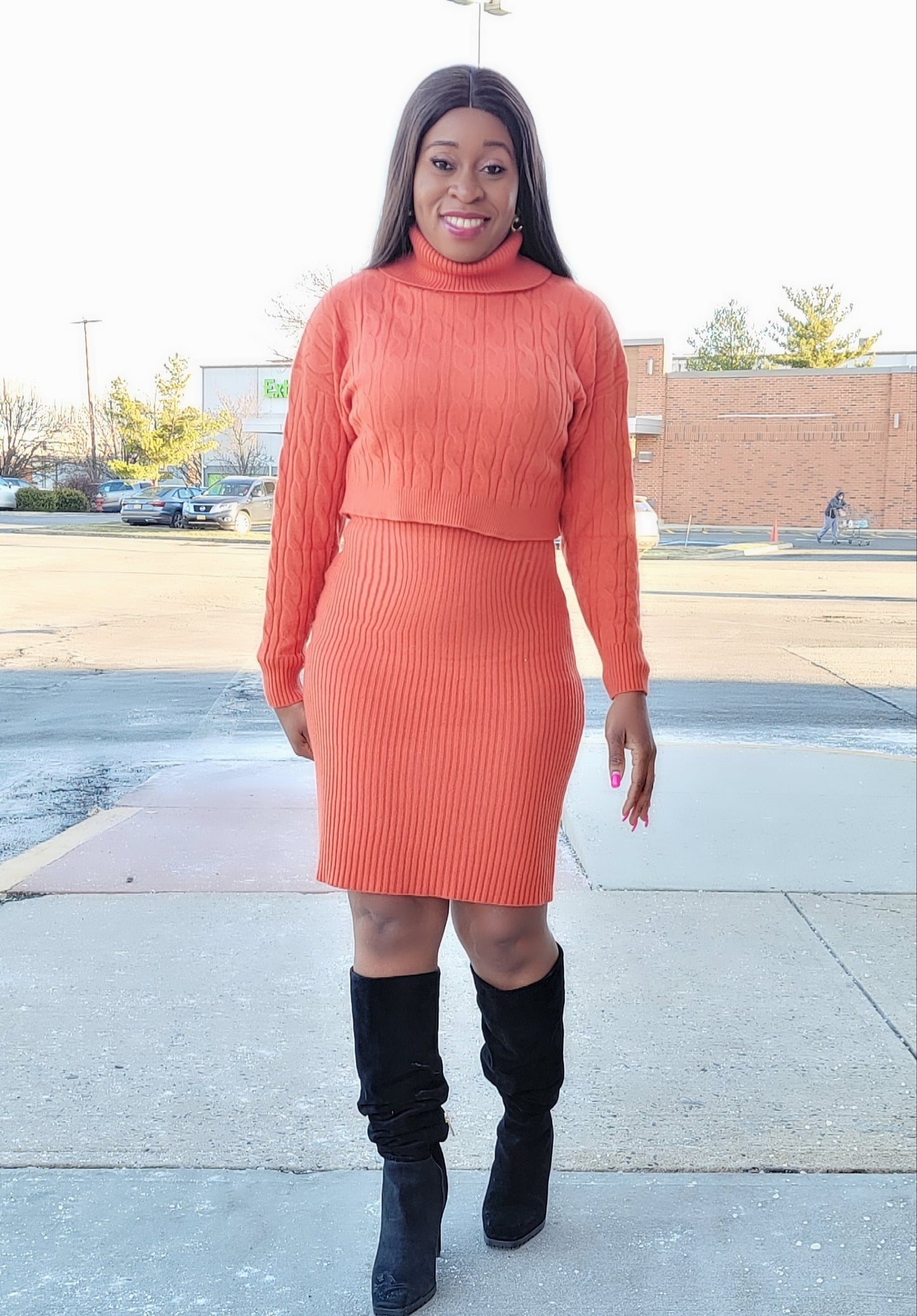 Sassy Babe Sweater Dress Set