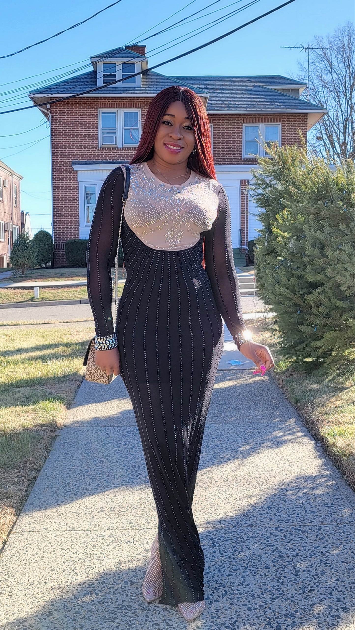 Luxury Cutie Rhinestones Dress