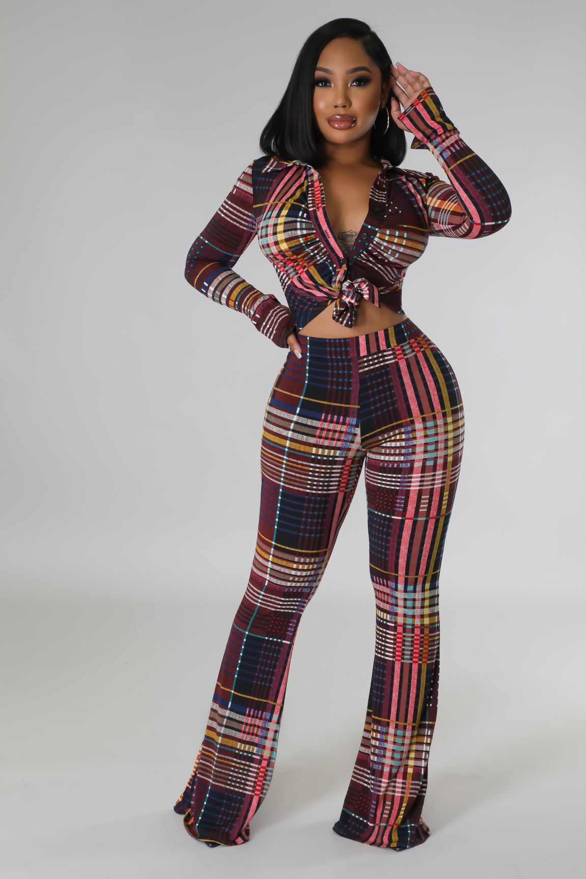 Frances Plaid 2 Piece Set