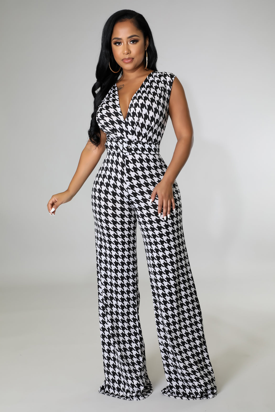 Adore Me Plaid Jumpsuit