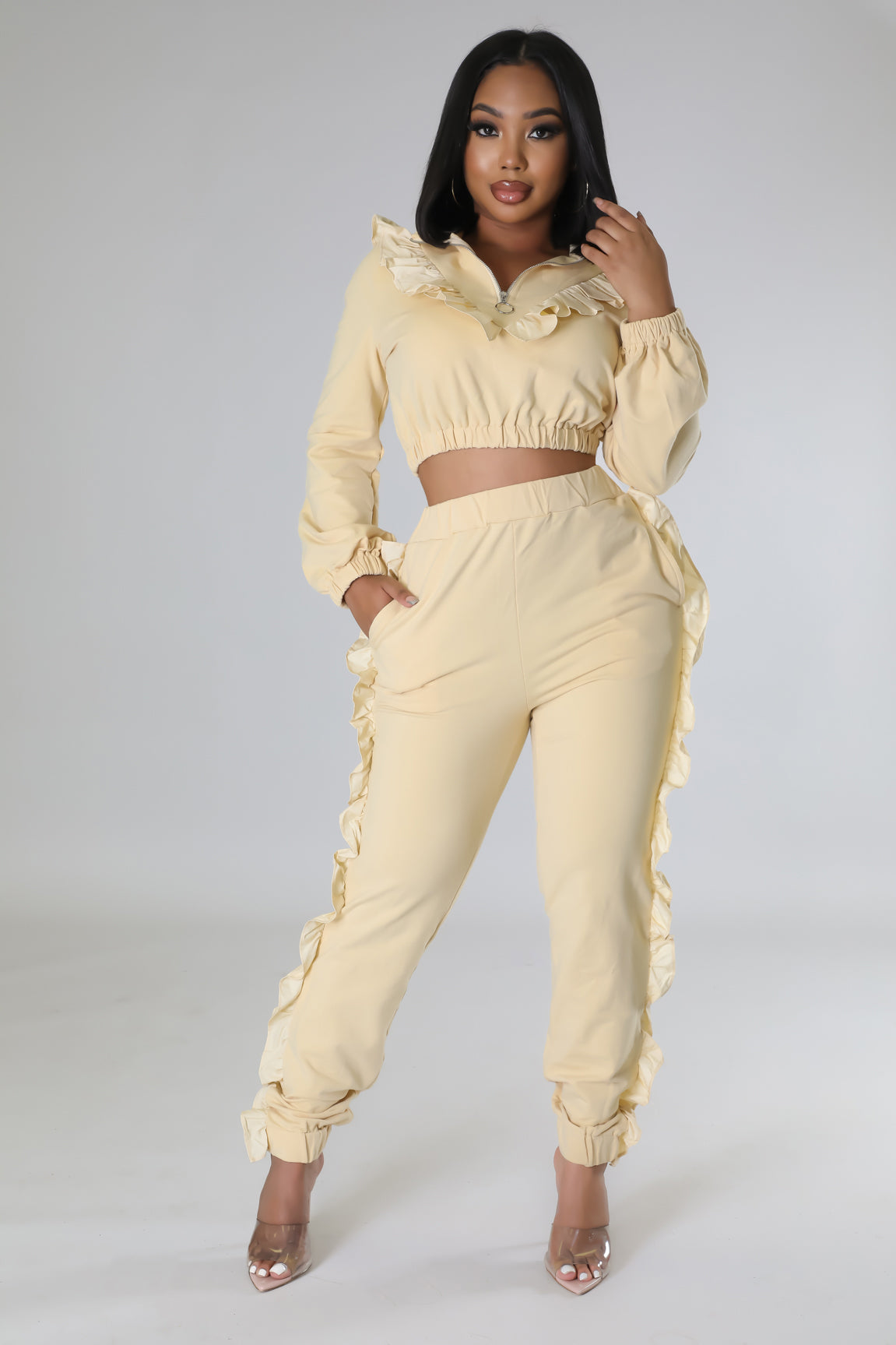 Brightest Gal Crop Set