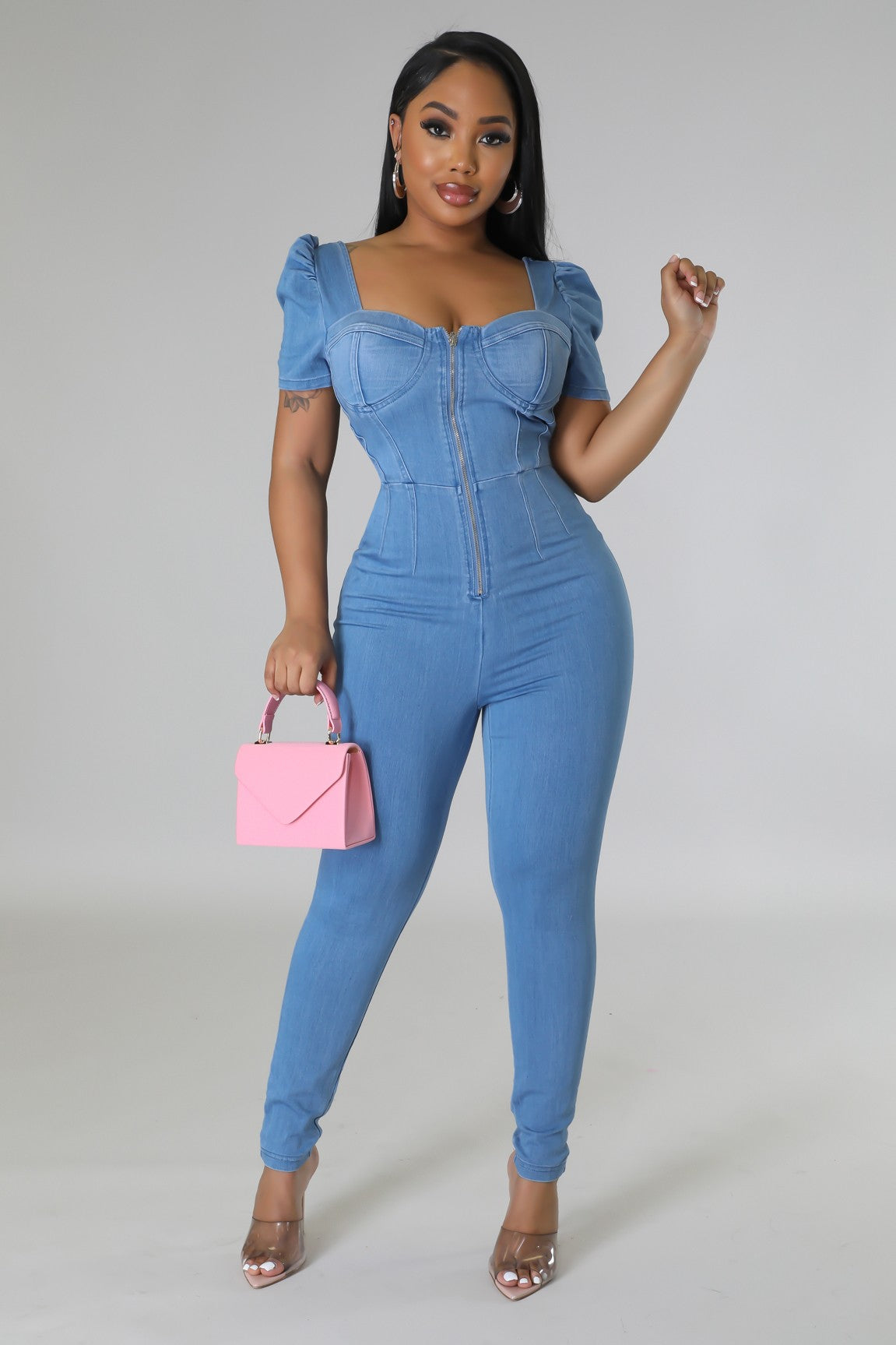 Best Moments Denim Jumpsuit