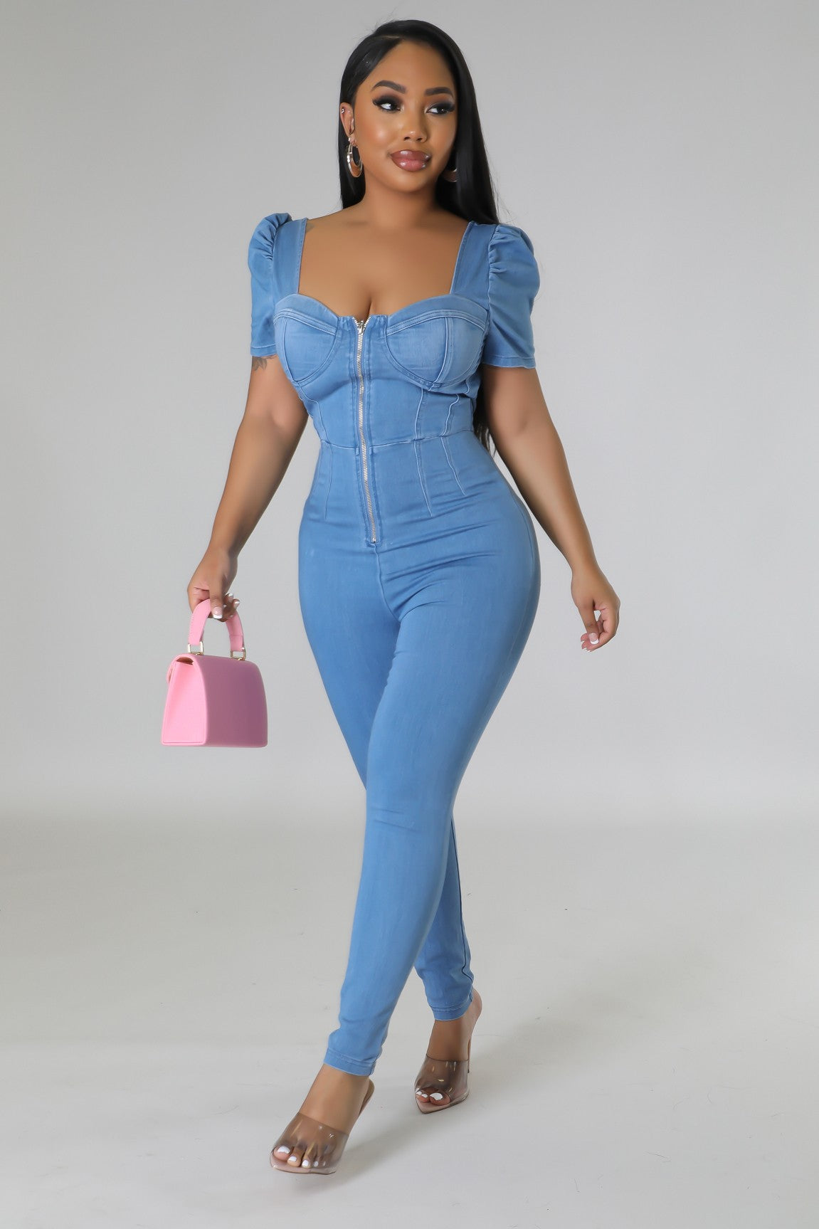 Best Moments Denim Jumpsuit