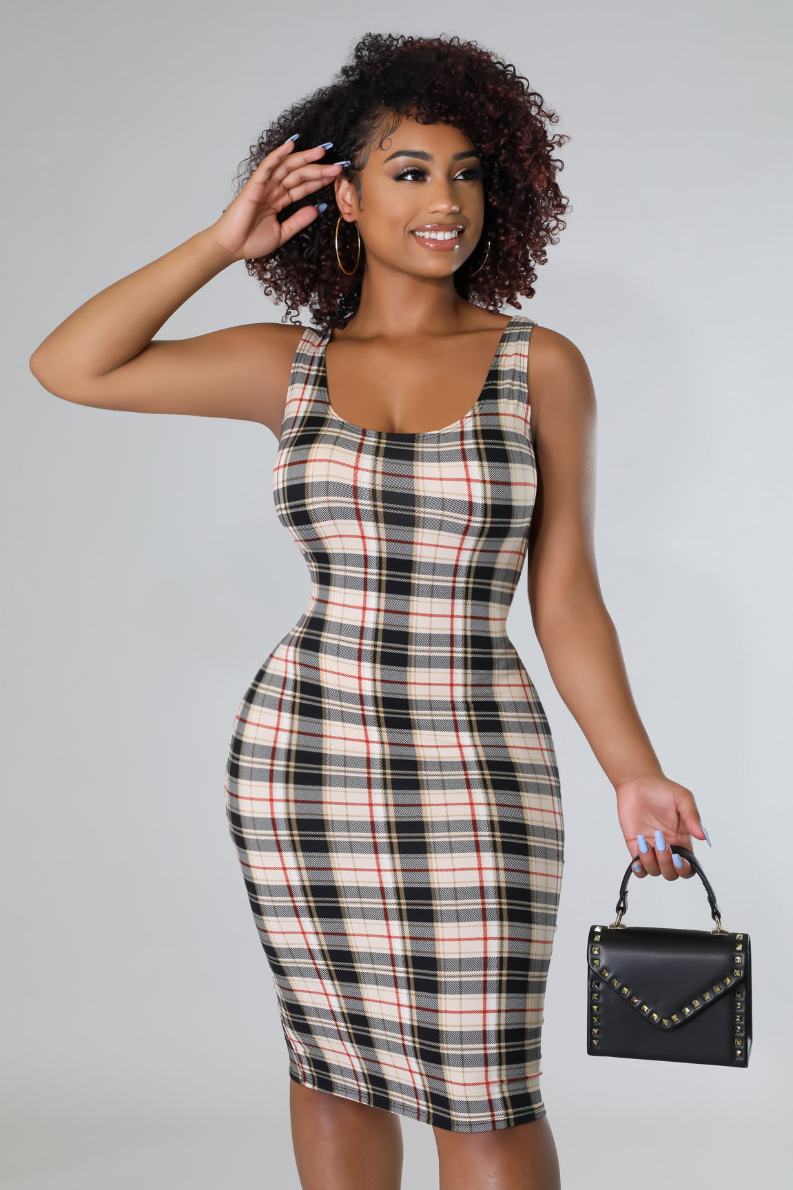 Fancyeve Plaid Dress