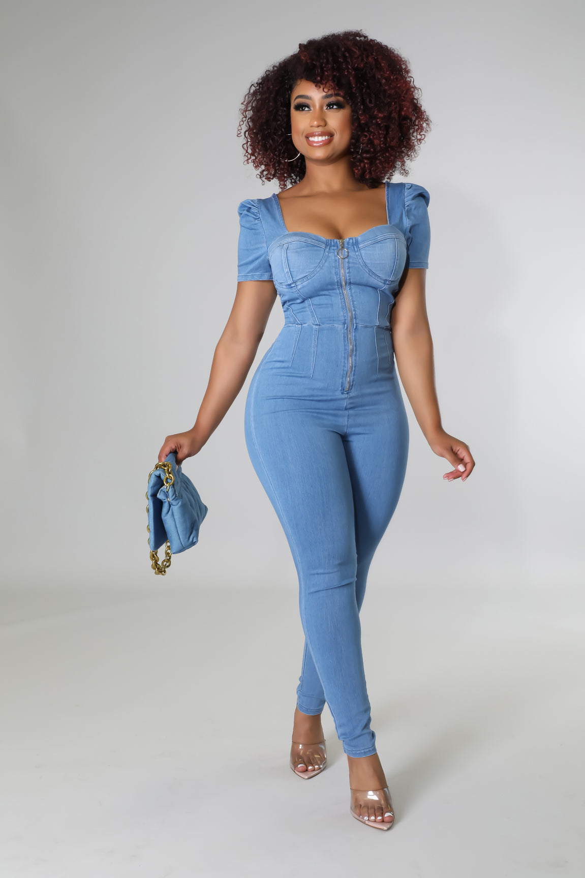 Best Moments Denim Jumpsuit