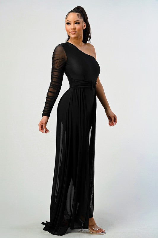 Andrea One Shoulder Jumpsuit