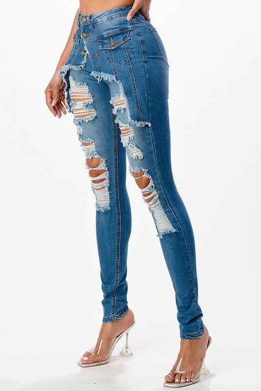 Danniel Stretchy Button Up Jacket Jeans