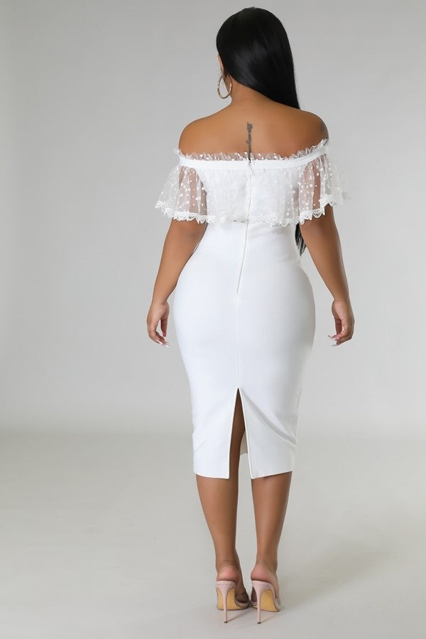 Tonia Mesh Detail Dress
