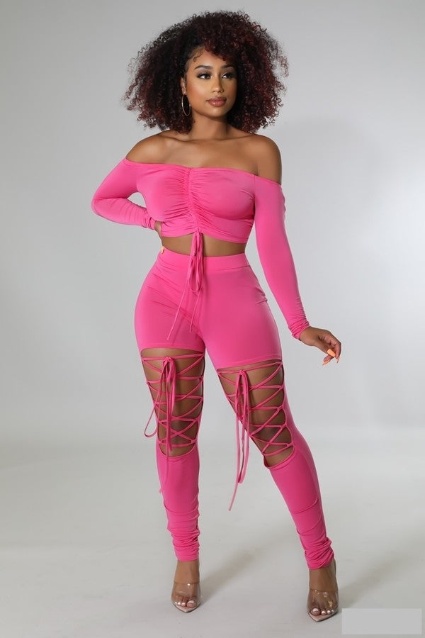 Fabulous Diva 2 Piece Set ( Pink)