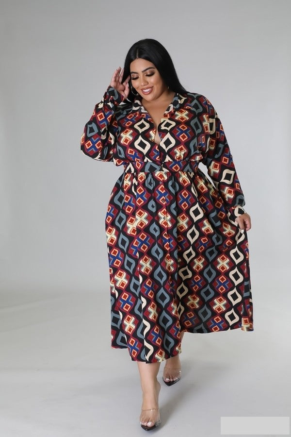 Beauty Sunset Dress (Plus Size)