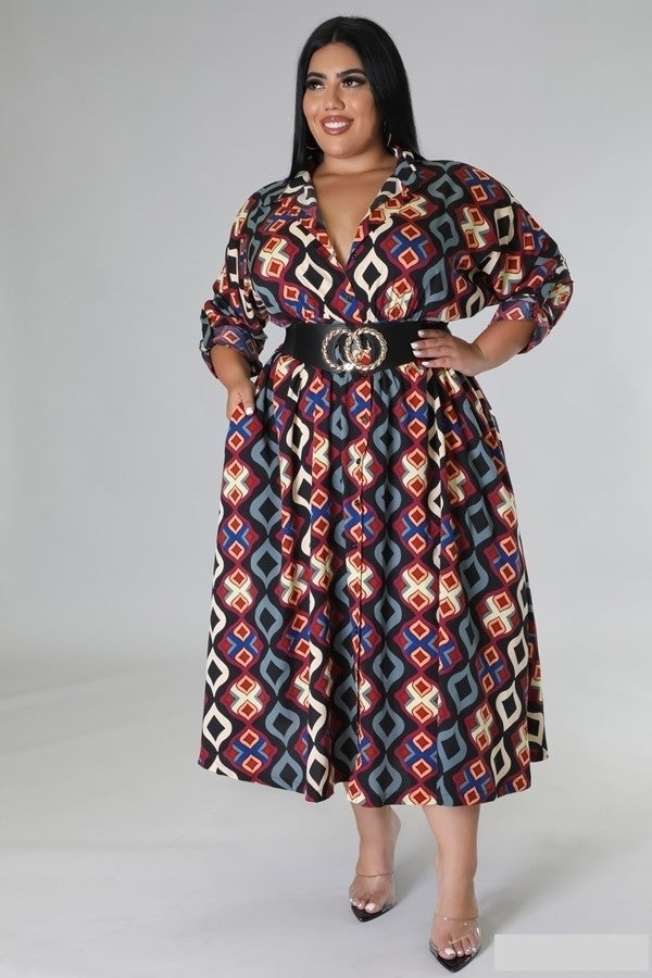Beauty Sunset Dress (Plus Size)