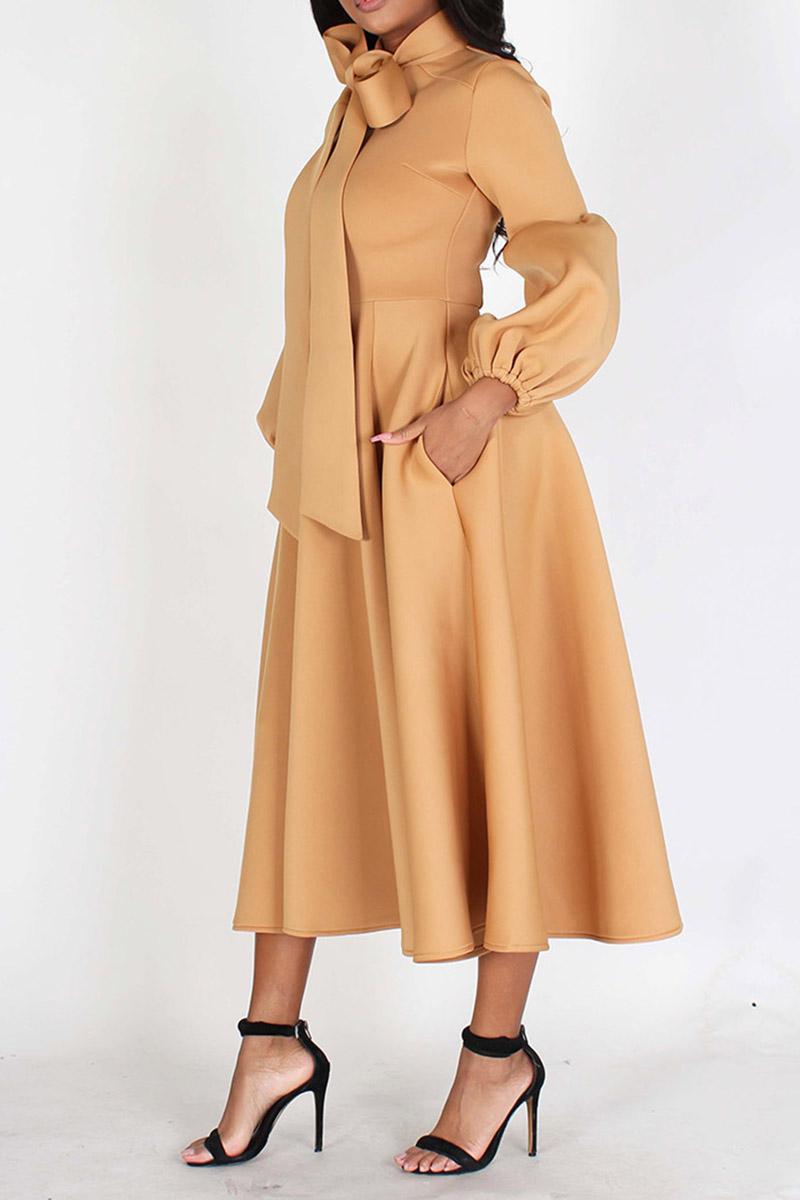 Bow Tie Midi Dress