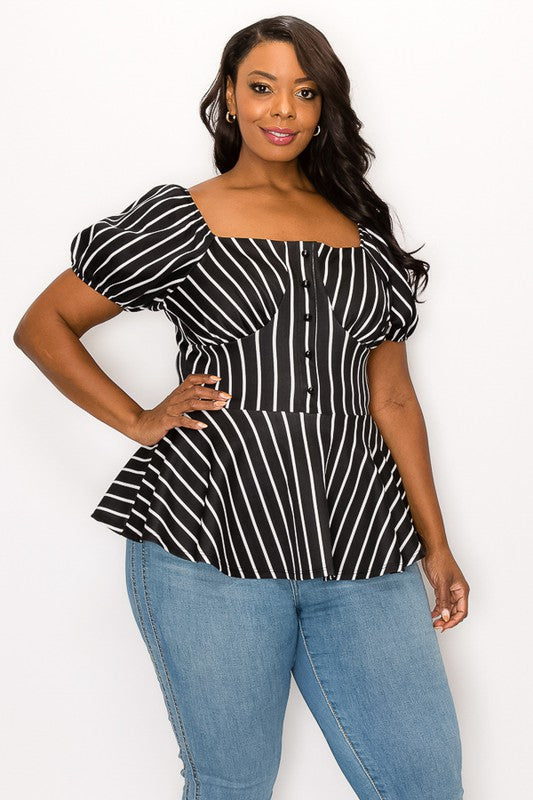 Amy Stripes Top