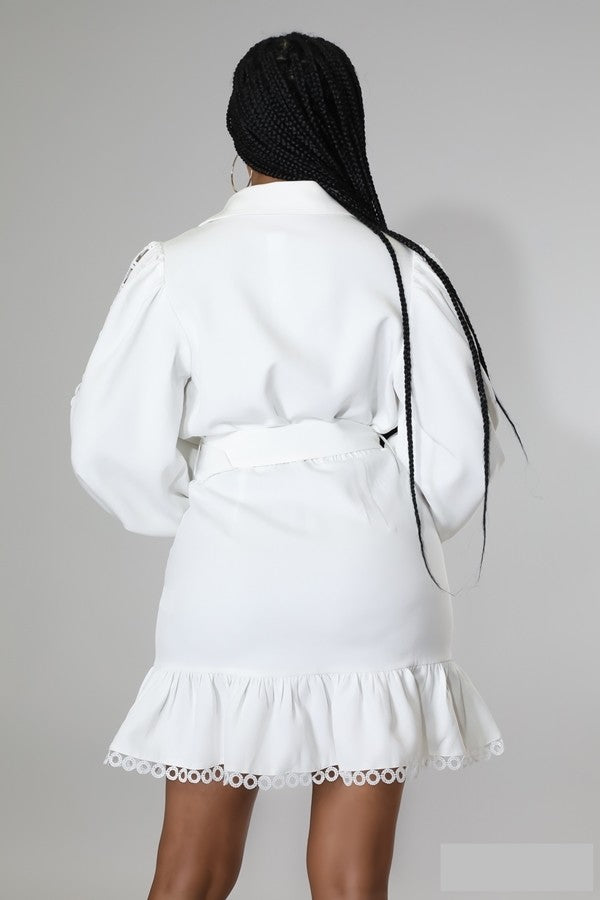 Miss Classy Dress ( White)