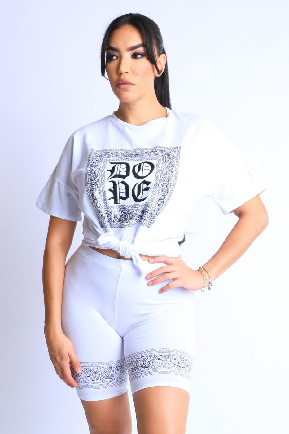 Fancy Bandana Square Print Set