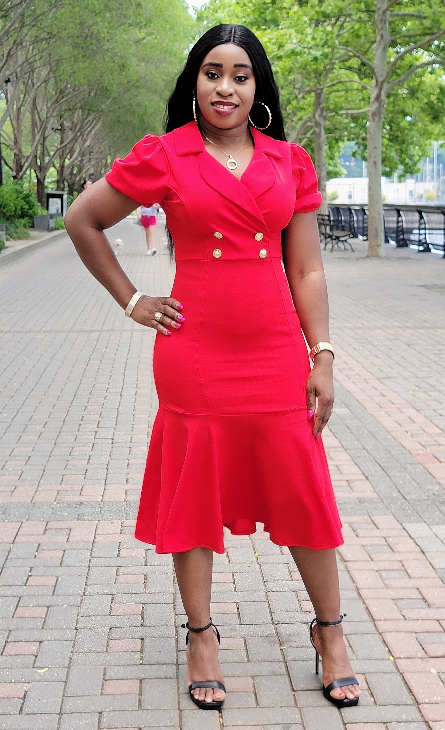 Chic Lifestyle Dress (Red)