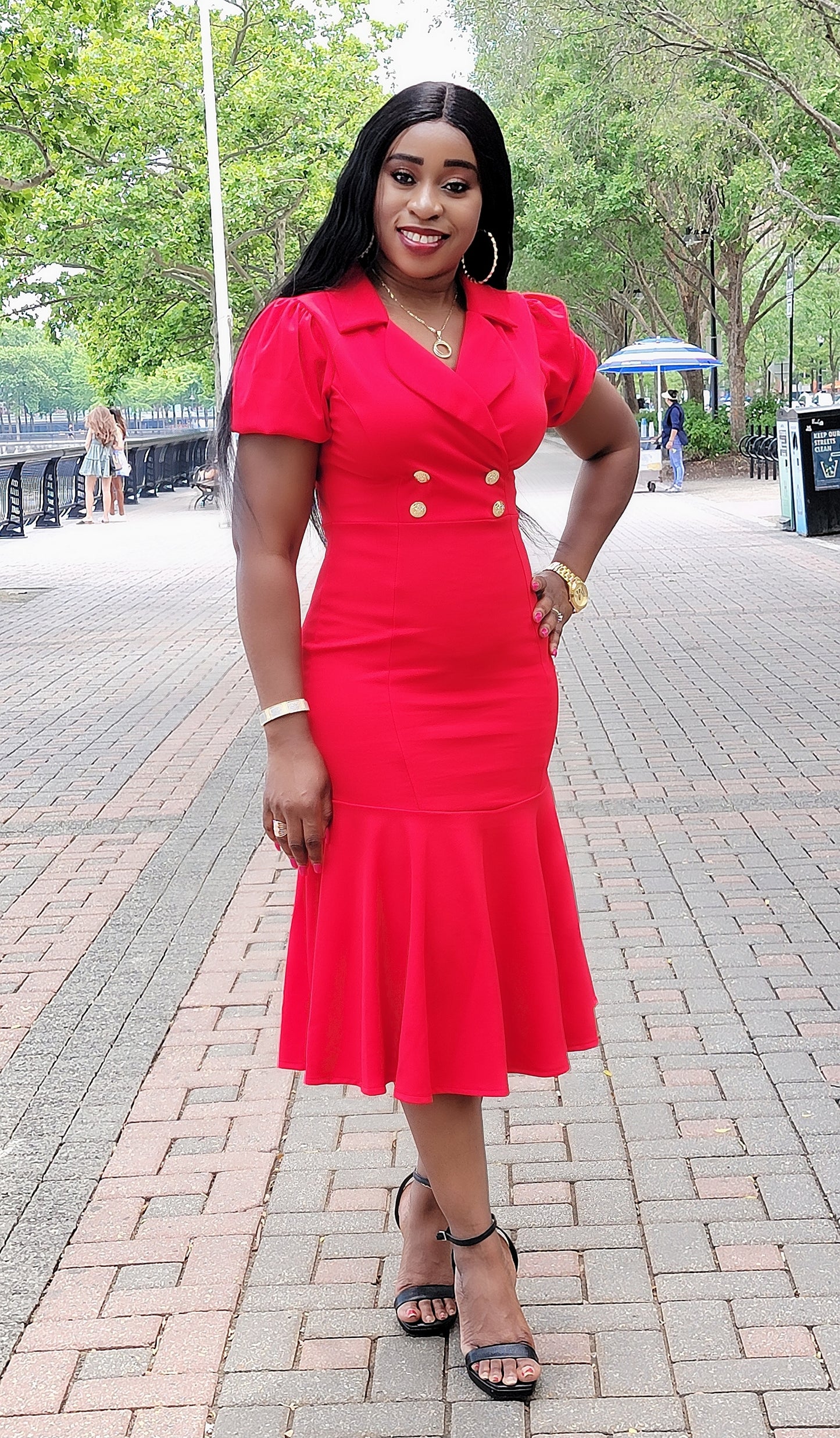 Chic Lifestyle Dress (Red)