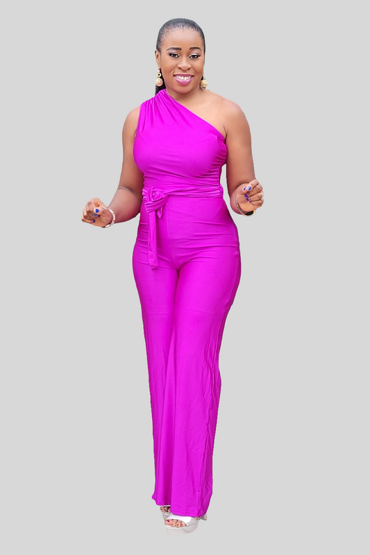 Lila Jumpsuit (Magenta)