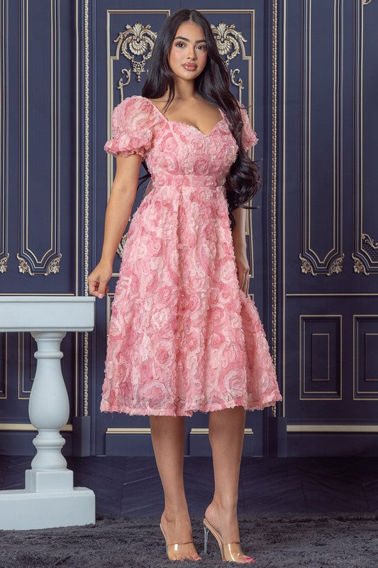 Chiffon Flower Dress
