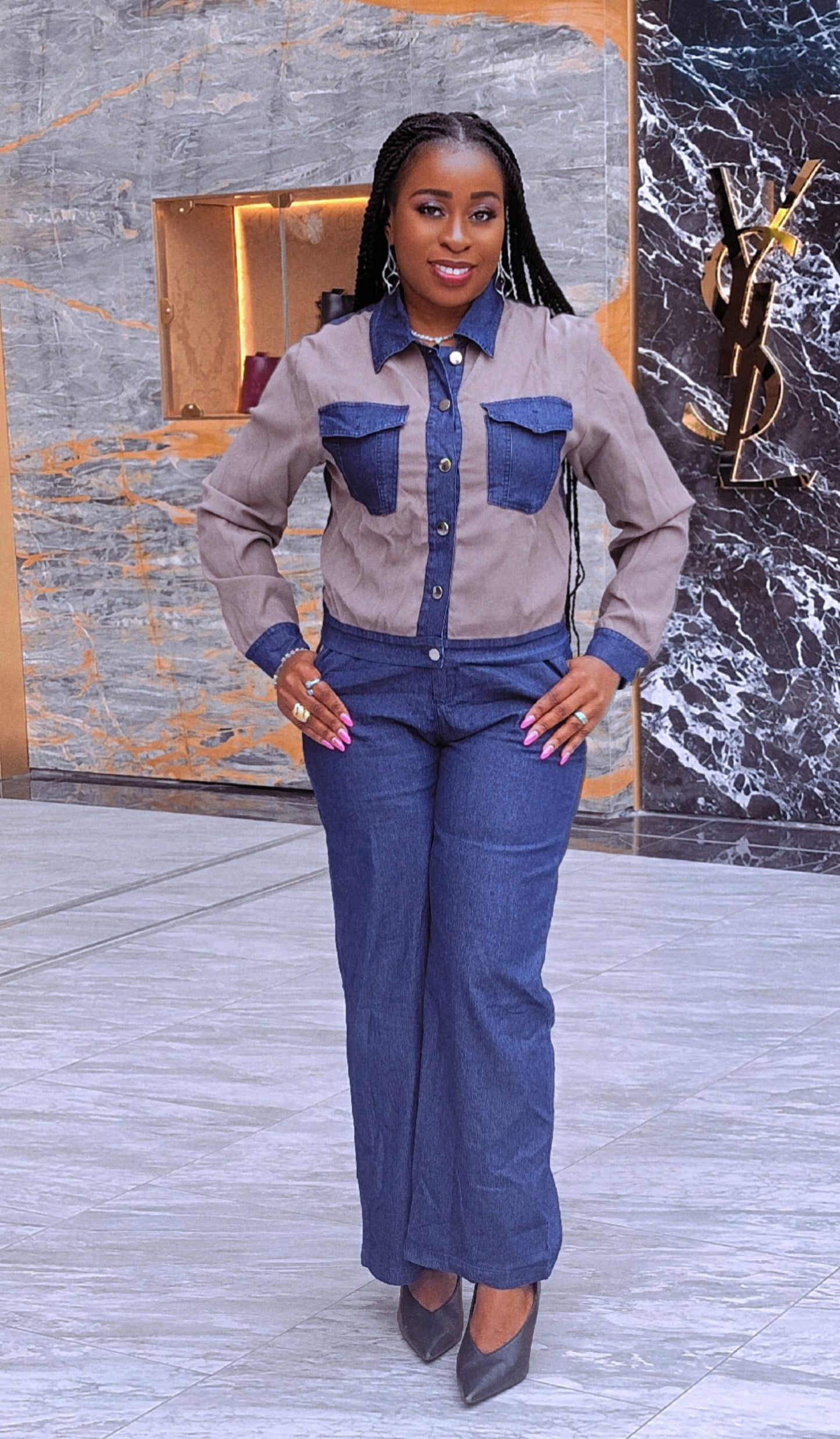 Tonia 2 Piece Denim Set