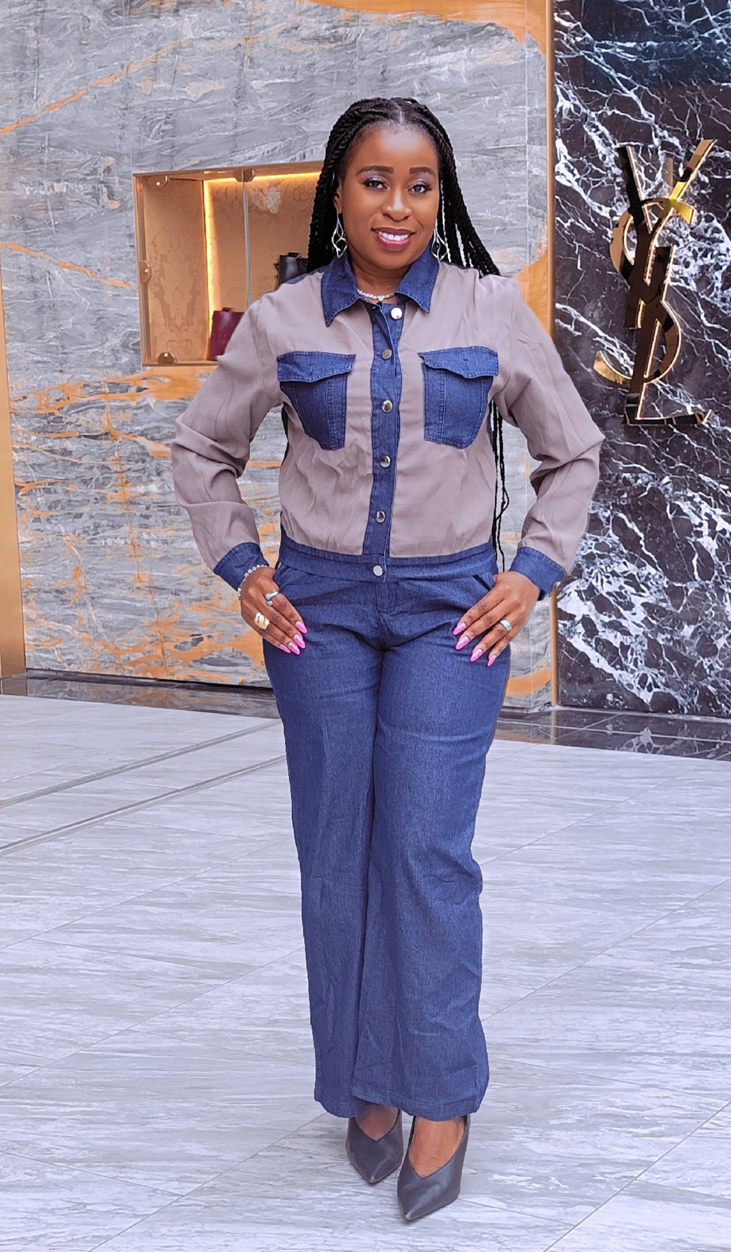 Tonia 2 Piece Denim Set
