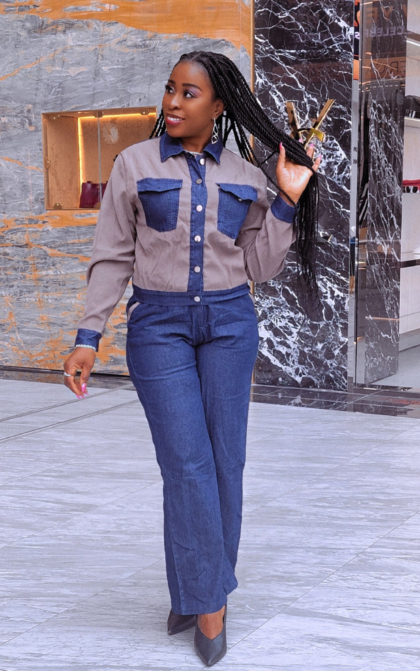 Tonia 2 Piece Denim Set