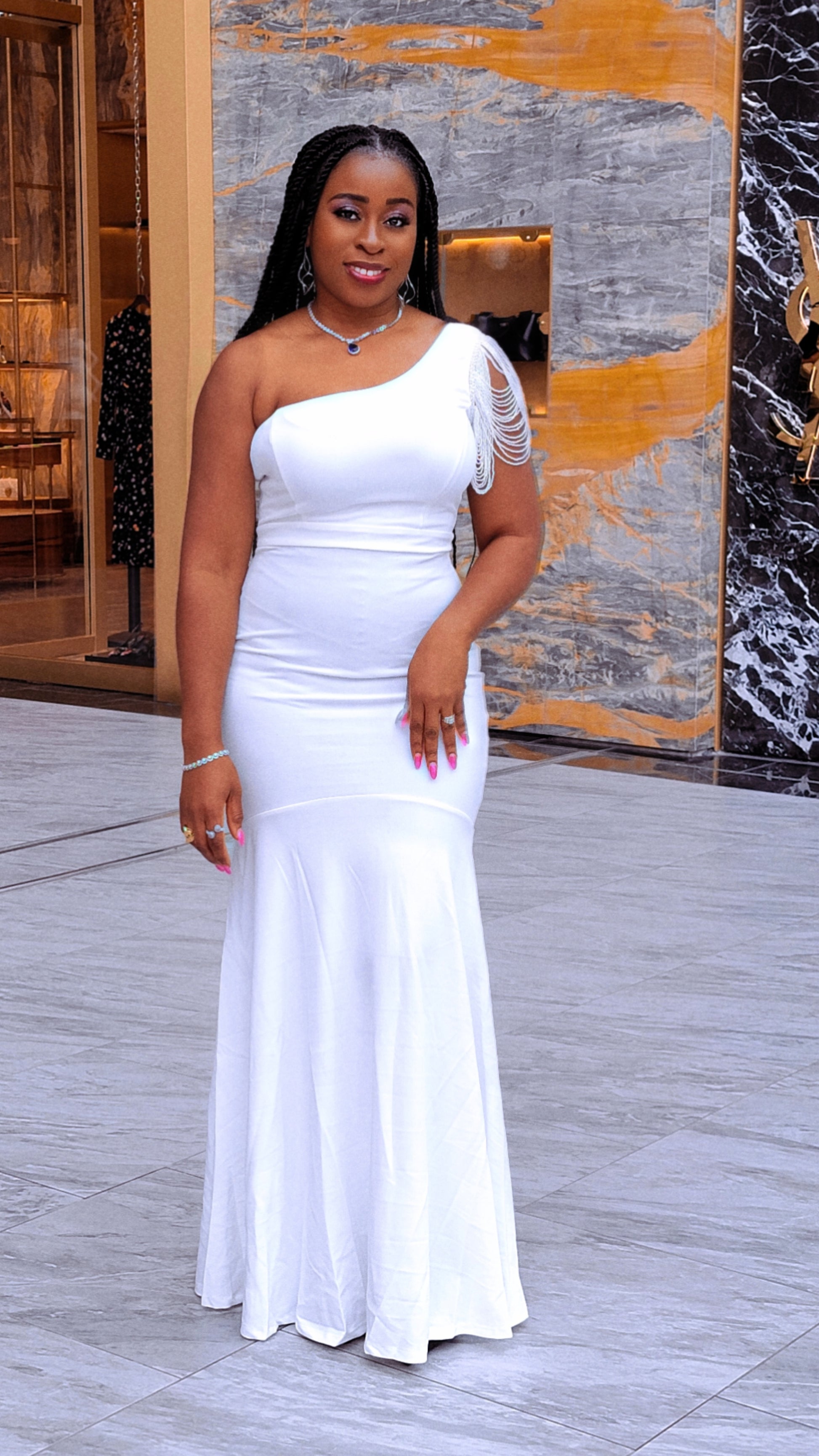 Angel Dress (White) – Fancyevans Boutique Angel Dress (White) – Fancyevans Boutique