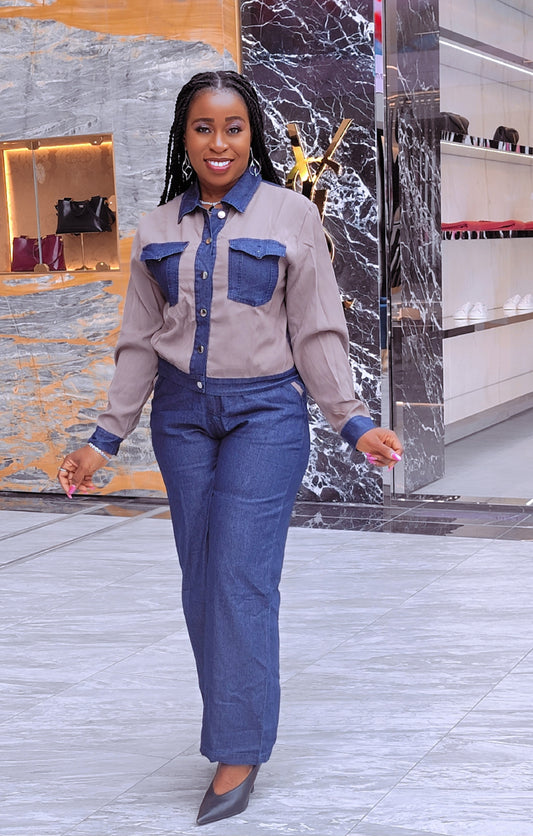 Tonia 2 Piece Denim Set