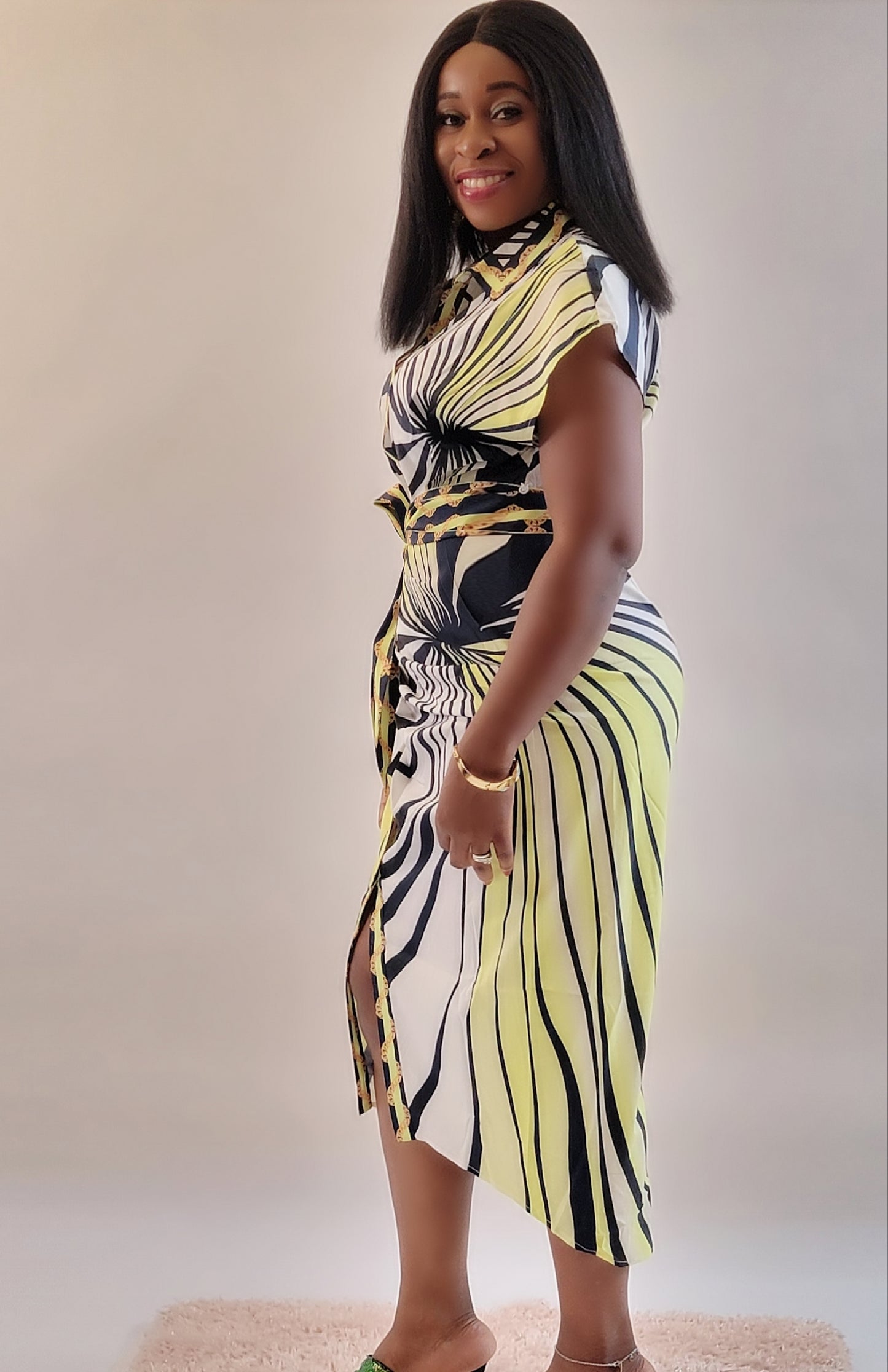 Evergreen Dress ( Lime)