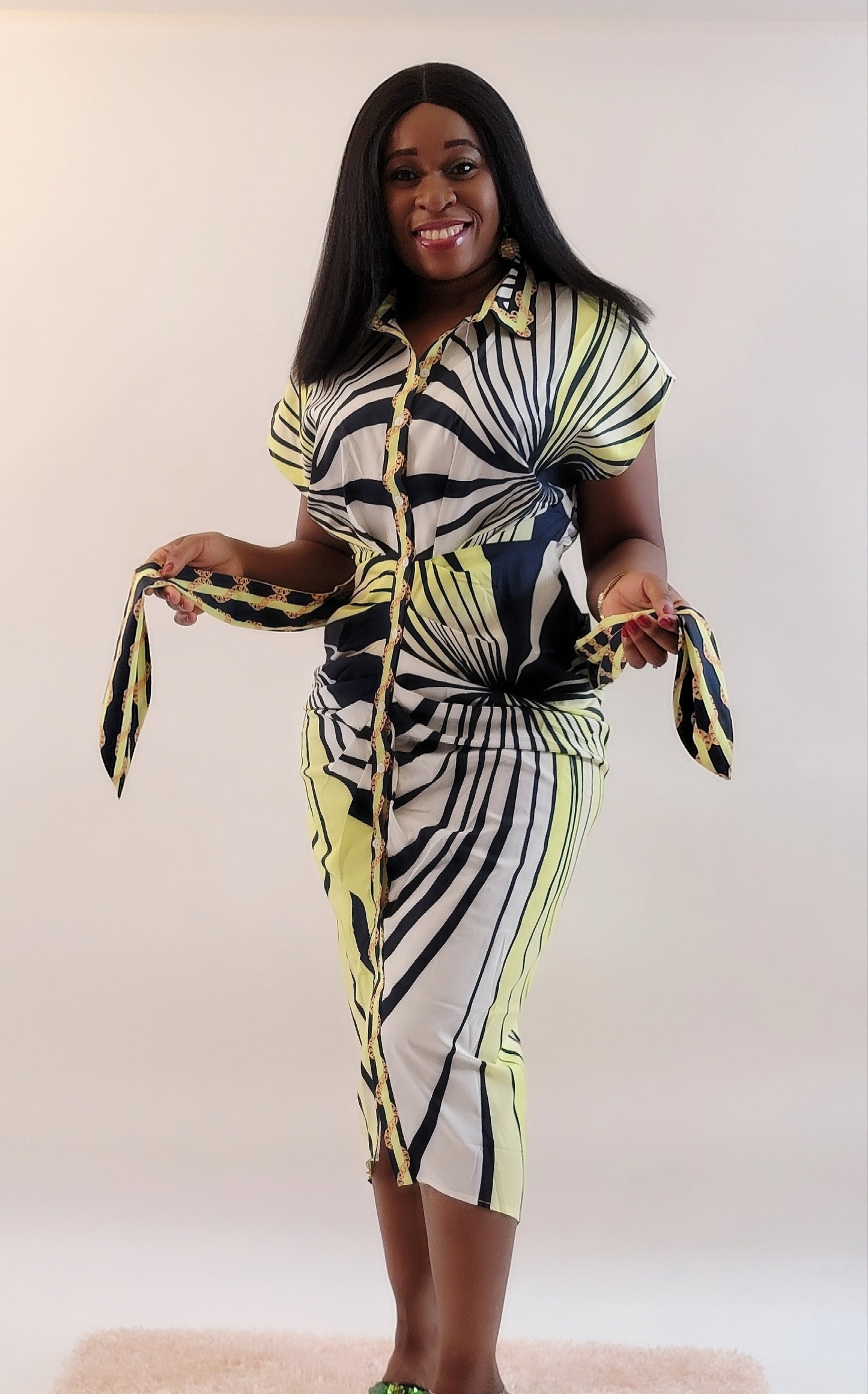 Evergreen Dress ( Lime)